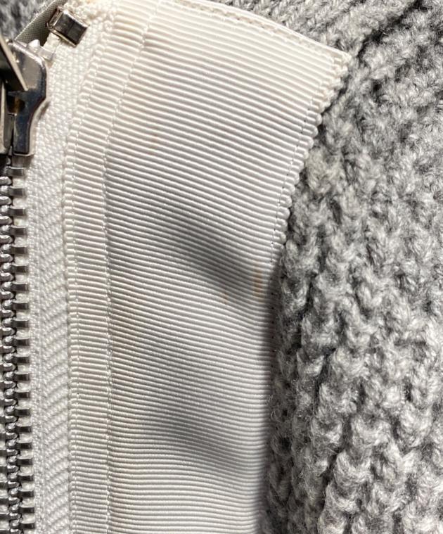 中古・古着通販】sacai (サカイ) ドッキングニットコート グレー