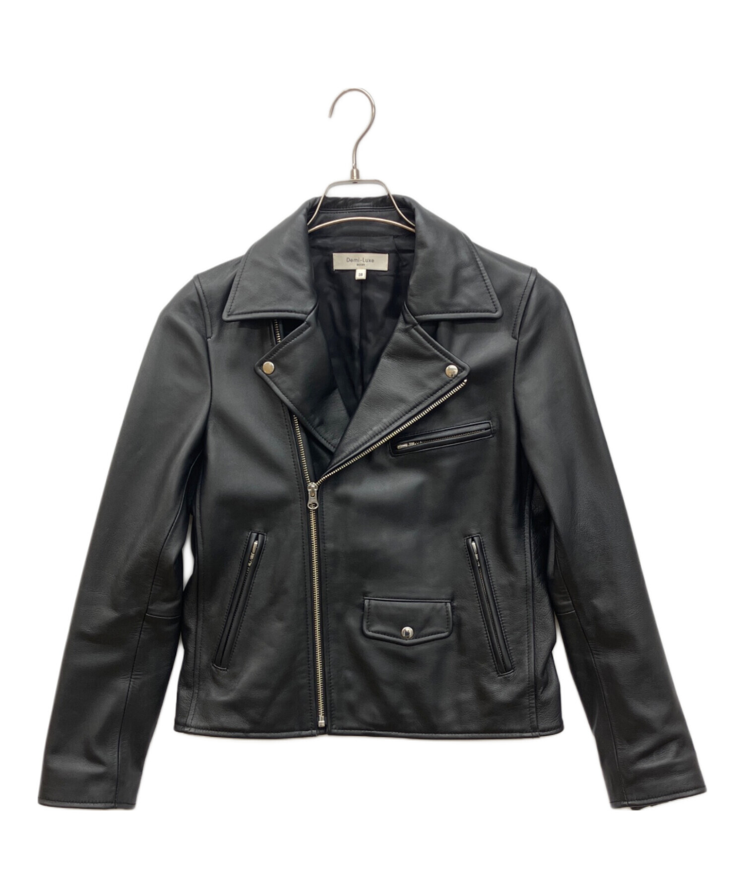 Demi-Luxe BEAMS ビジネス 38/38(M位) 黒 【古着】【中古】 中古・古着通販】Demi-Luxe BEAMS (デミルクス ビームス) ラムレザー
