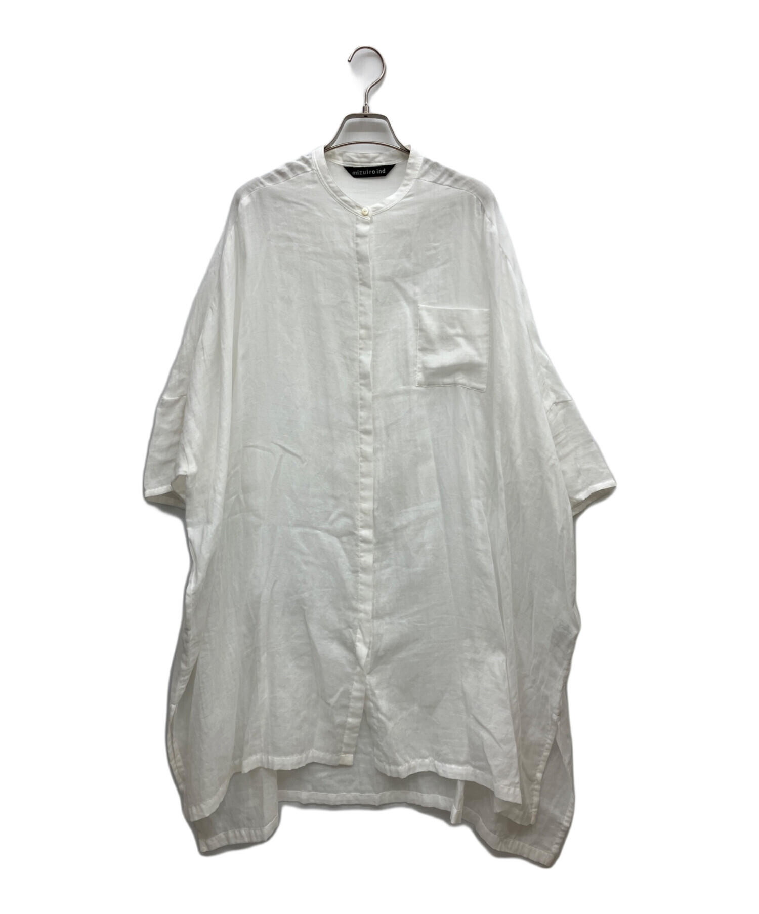 中古・古着通販】mizuiro-ind (ミズイロインド) シャツワンピース 