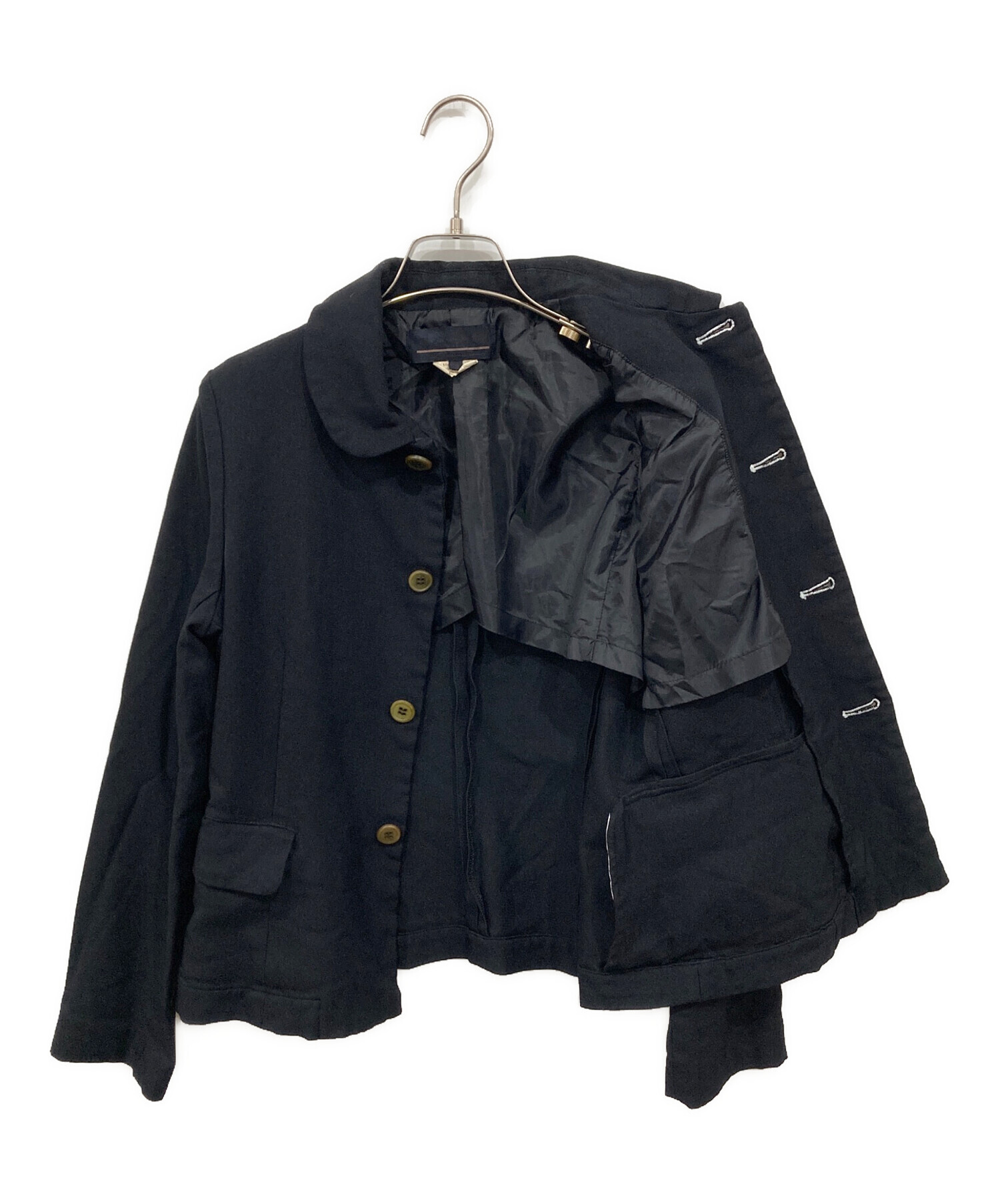 コムデギャルソンガール　コート　ネイビー　XS COMME des GARCONS GIRL コムデギャルソンガール 20AW ウールダッフル