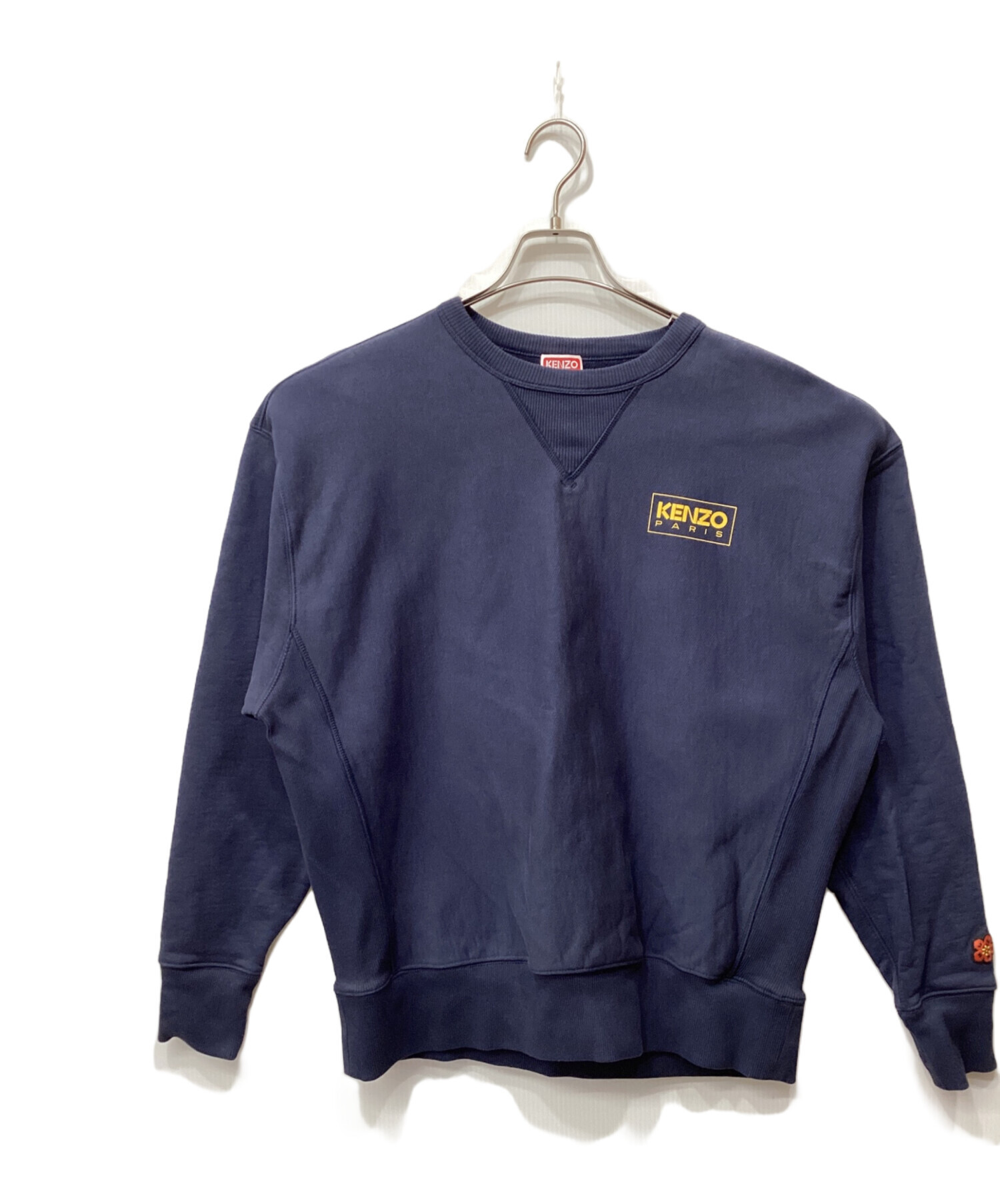 KENZO SWEATSHIRTS スウェット ネイビー 中古・古着通販】KENZO (ケンゾー) Oversize Sweatshirt ネイビー