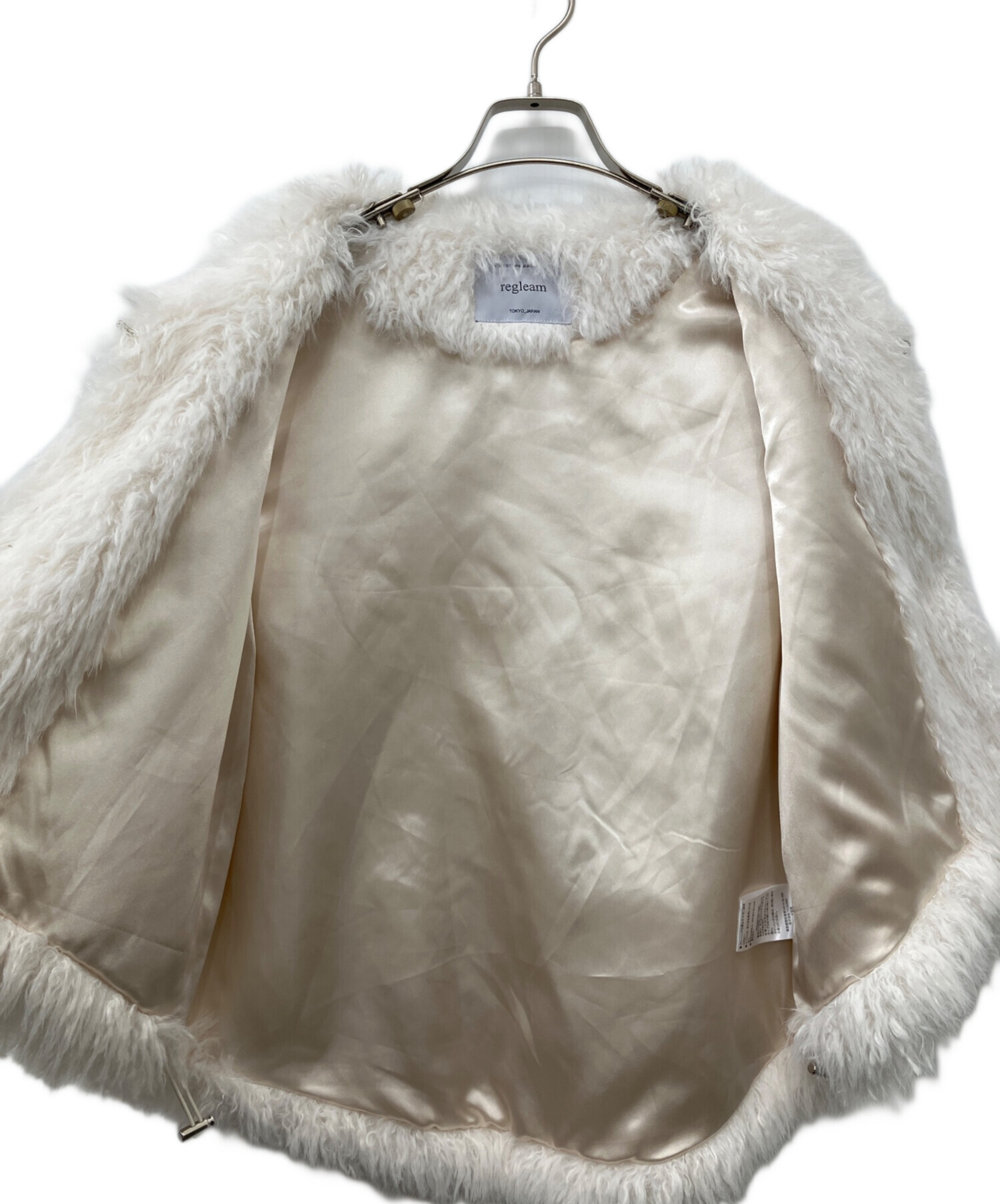 中古・古着通販】regleam (リグリーム) DRAWSTRING FUR VEST/ドロー