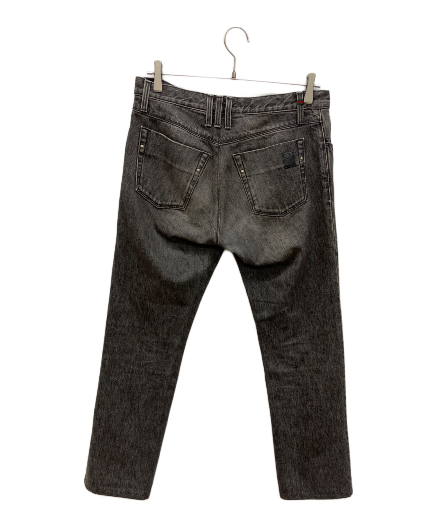 中古・古着通販】GUCCI (グッチ) デニムパンツ ブラック サイズ:46