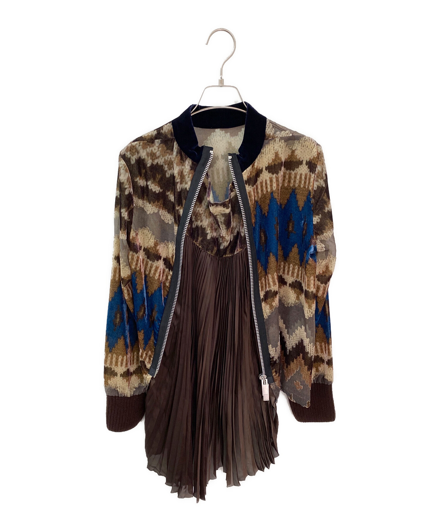 sacai サカイ　プリーツブラウス（ブラック） 楽天市場】sacai サカイ 16-02574 ベルト付 プリーツ ブラウス