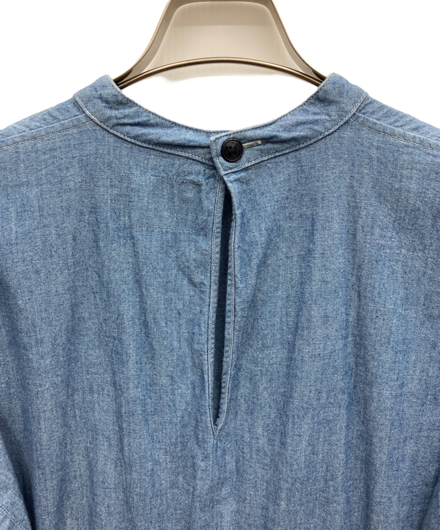 HYKE CHAMBRAY DRESS サイズ１　未使用品　最終値下げ 中古・古着通販】HYKE (ハイク) CHAMBRAY SUMMER DRESS ブルー サイズ