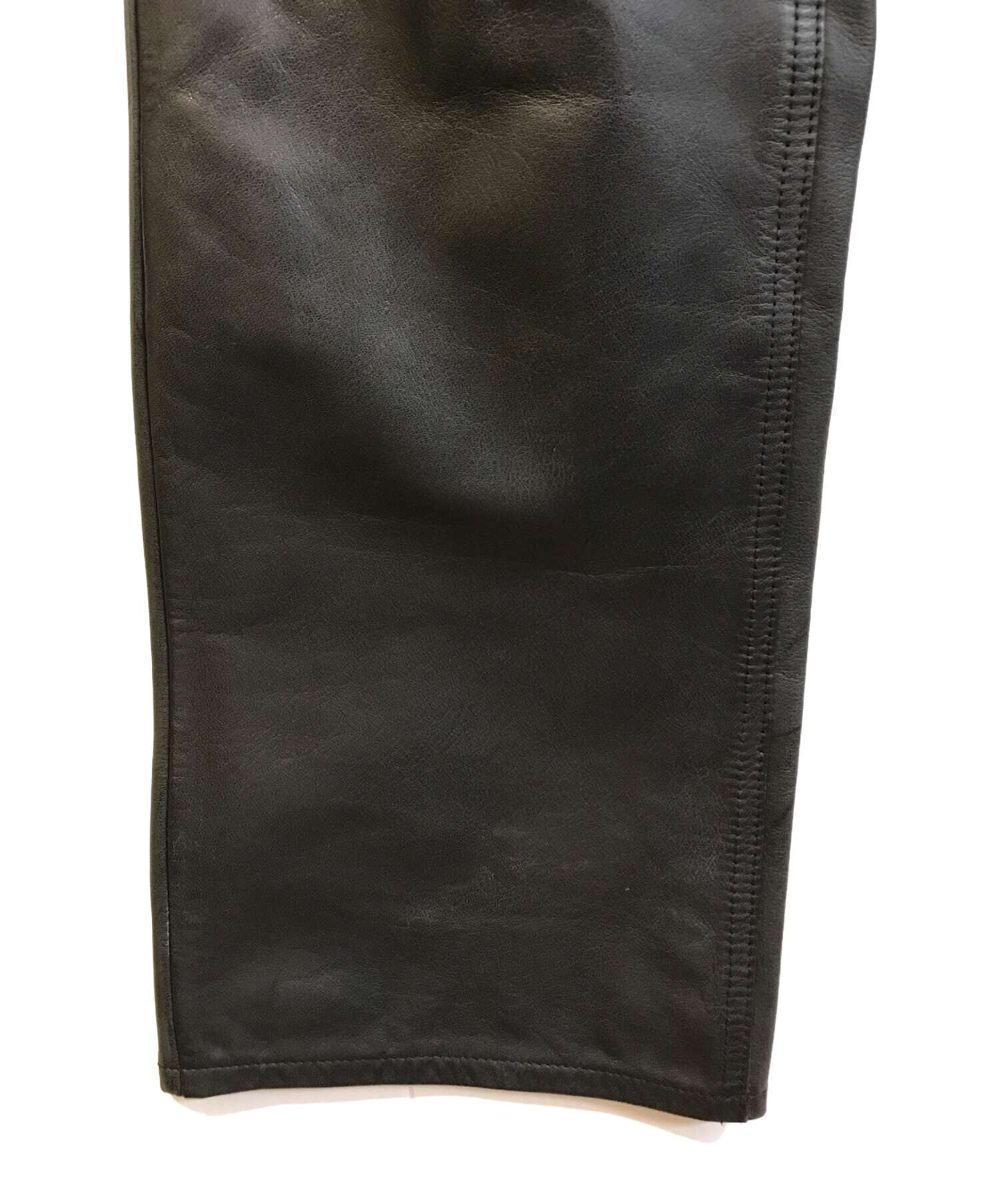 中古・古着通販】OLD GAP (オールドギャップ) レザーパンツ ブラック