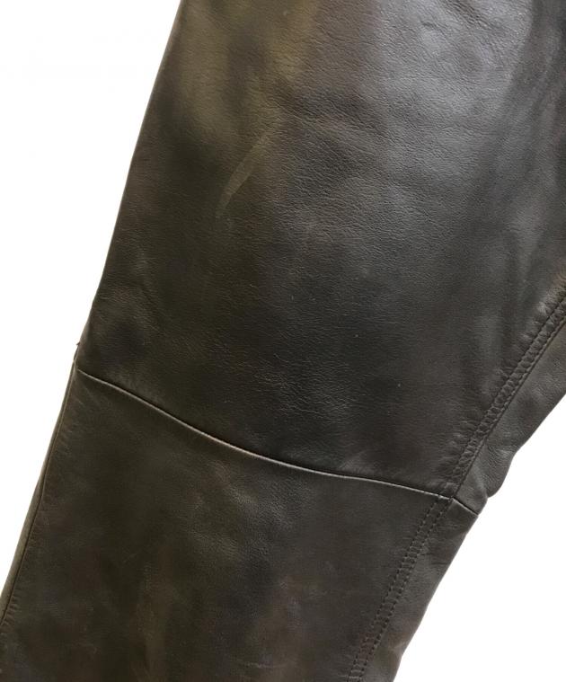中古・古着通販】OLD GAP (オールドギャップ) レザーパンツ ブラック