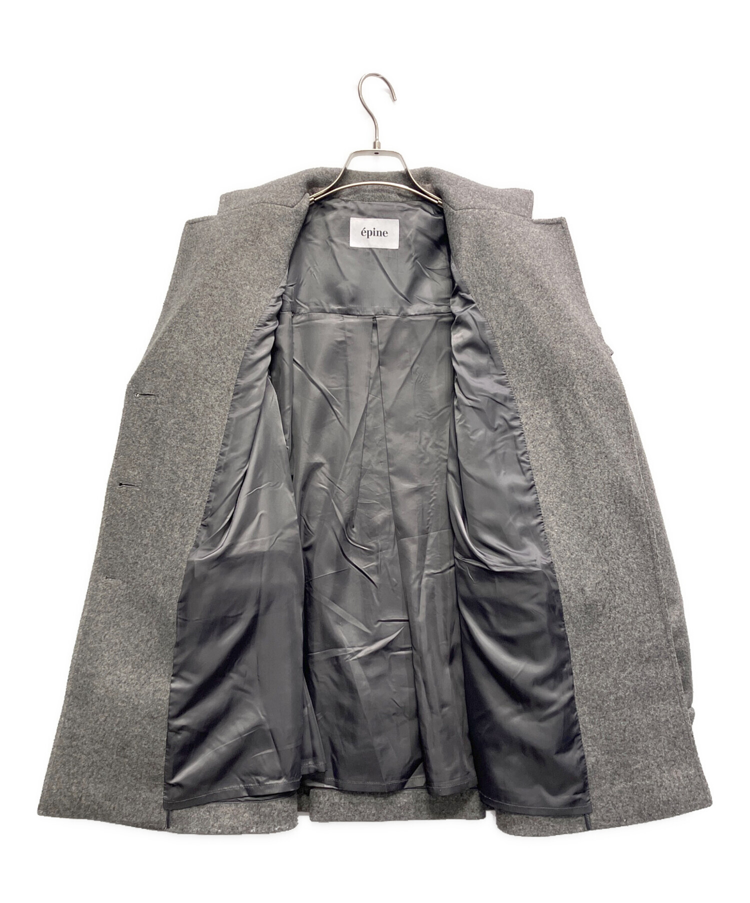 ジャケット・アウター epine volume wool coat (gray) 中古・古着通販】epine (エピヌ) volume wool tailored coat gray