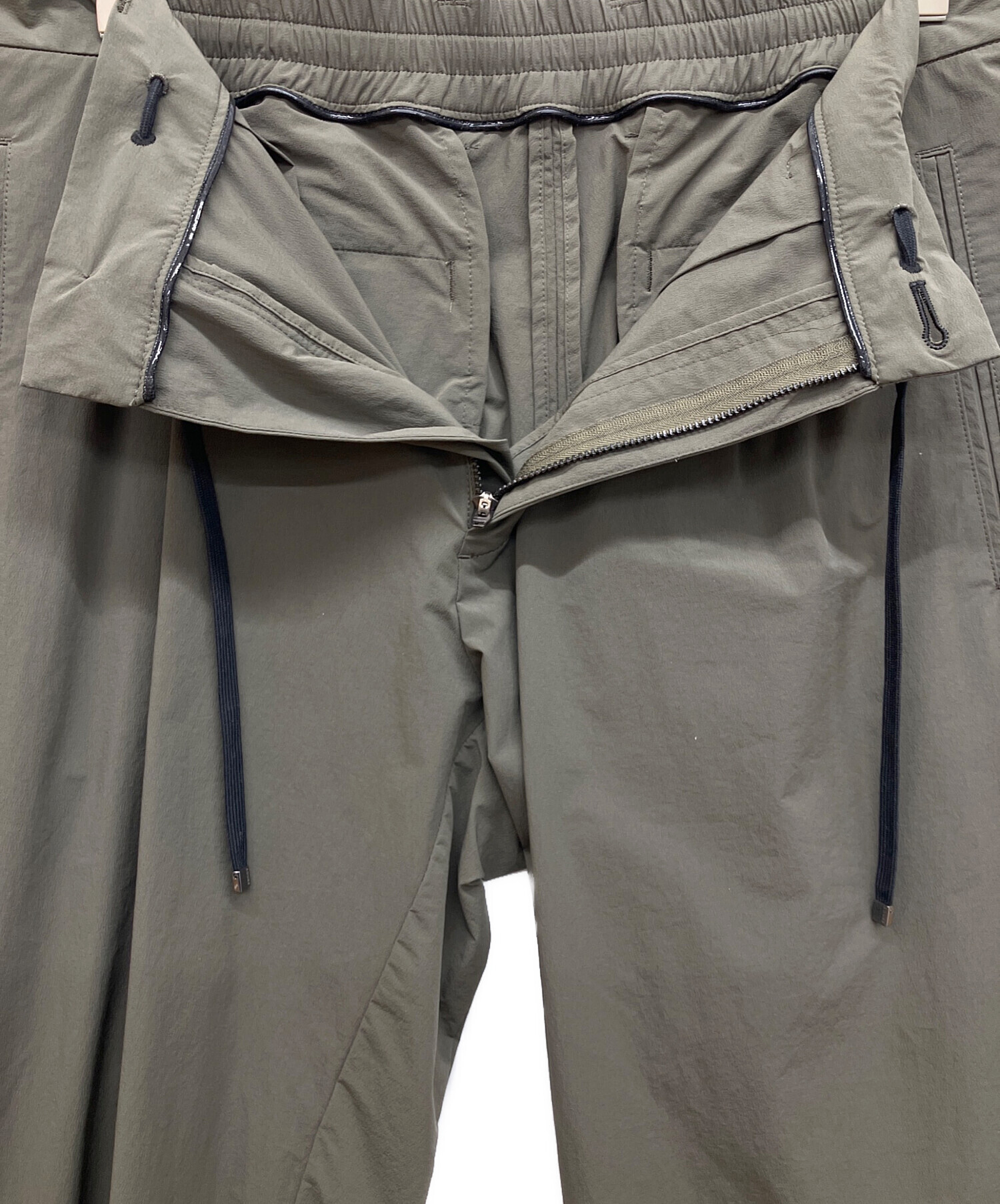 美品 AOURE アウール 春夏 セットアップ パンツ グレー M 中古・古着通販】AOURE (アウール) フェザークロス セットアップパンツ