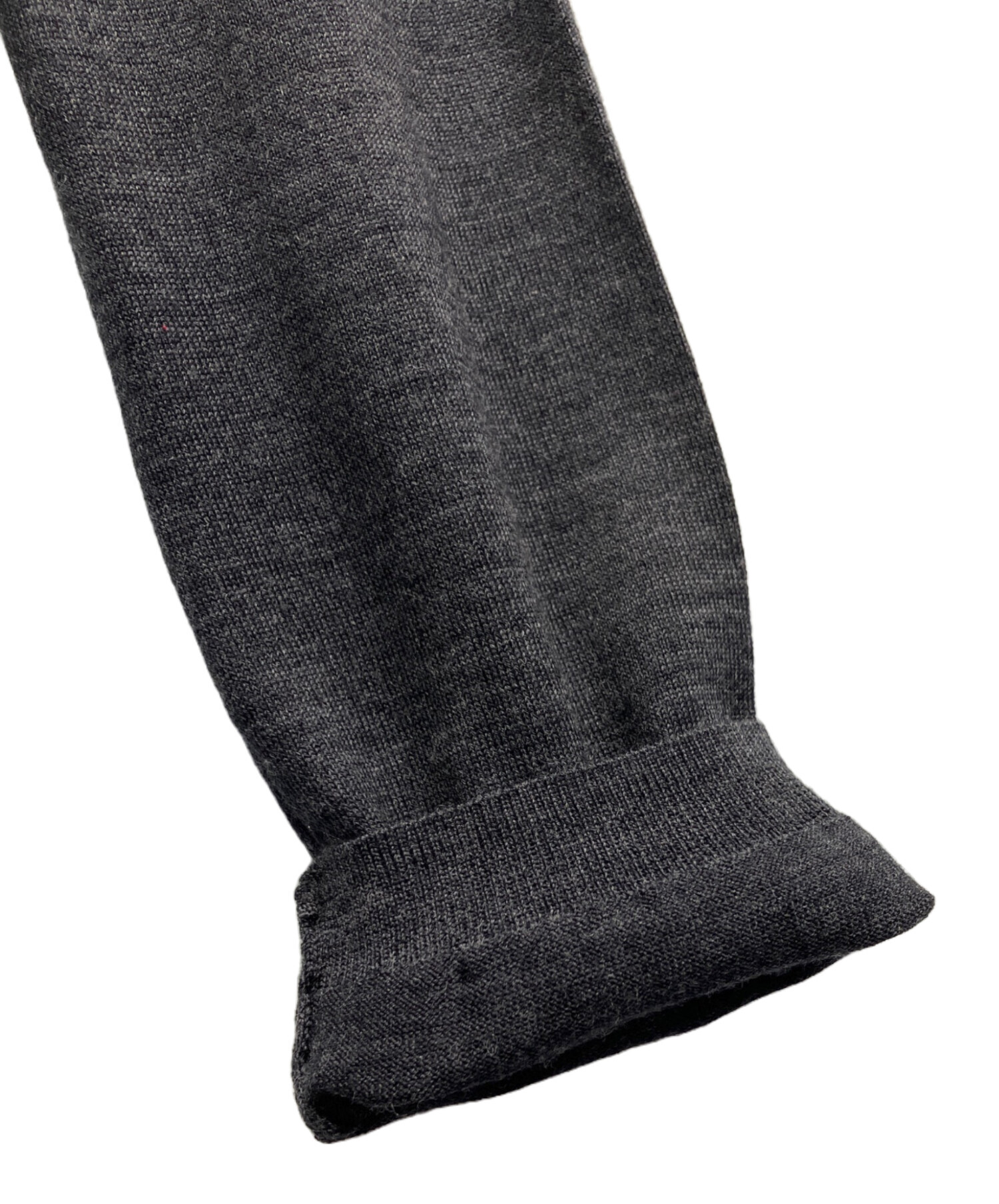 Drawer ドゥロワー フリルカーディガン ロングカーディガン ニット グレー Drawer ドゥロワー フリルカーディガン ロングカーディガン ニット グレー