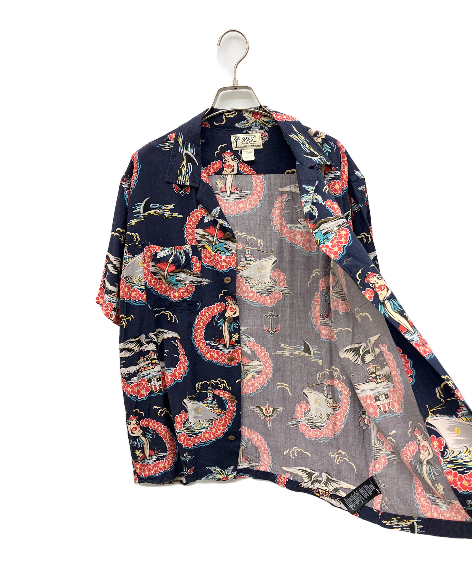 中古・古着通販】RRL (ダブルアールエル) トロピカルキャンプシャツ