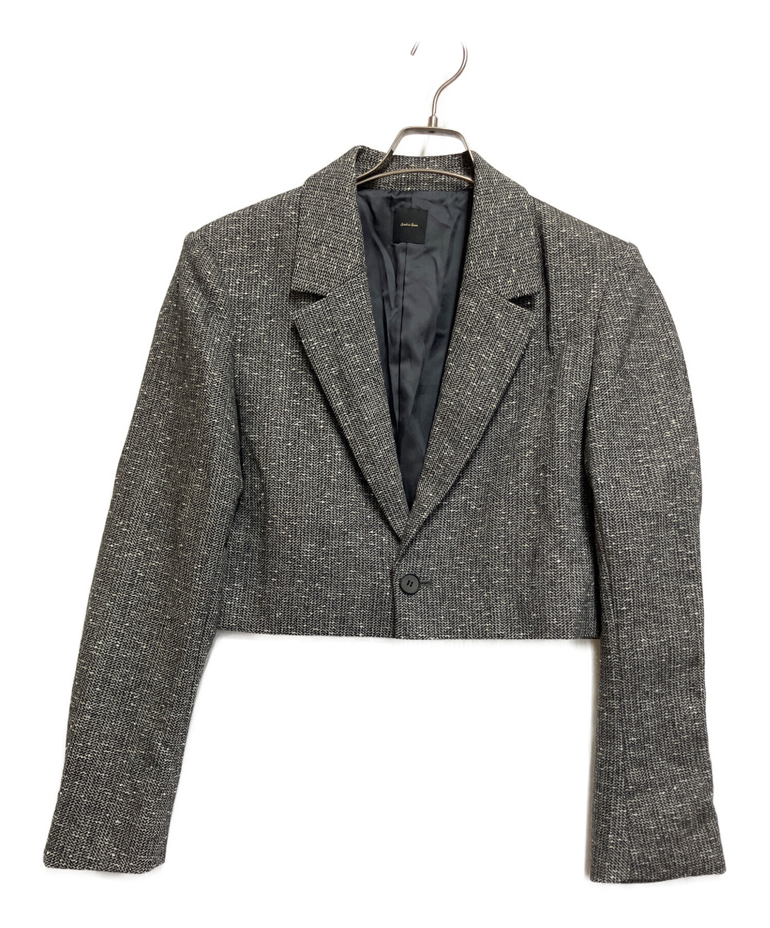 roneparcグレー クロップドジャケット 中古・古着通販】Spick and Span (スピック＆スパン) ツィード