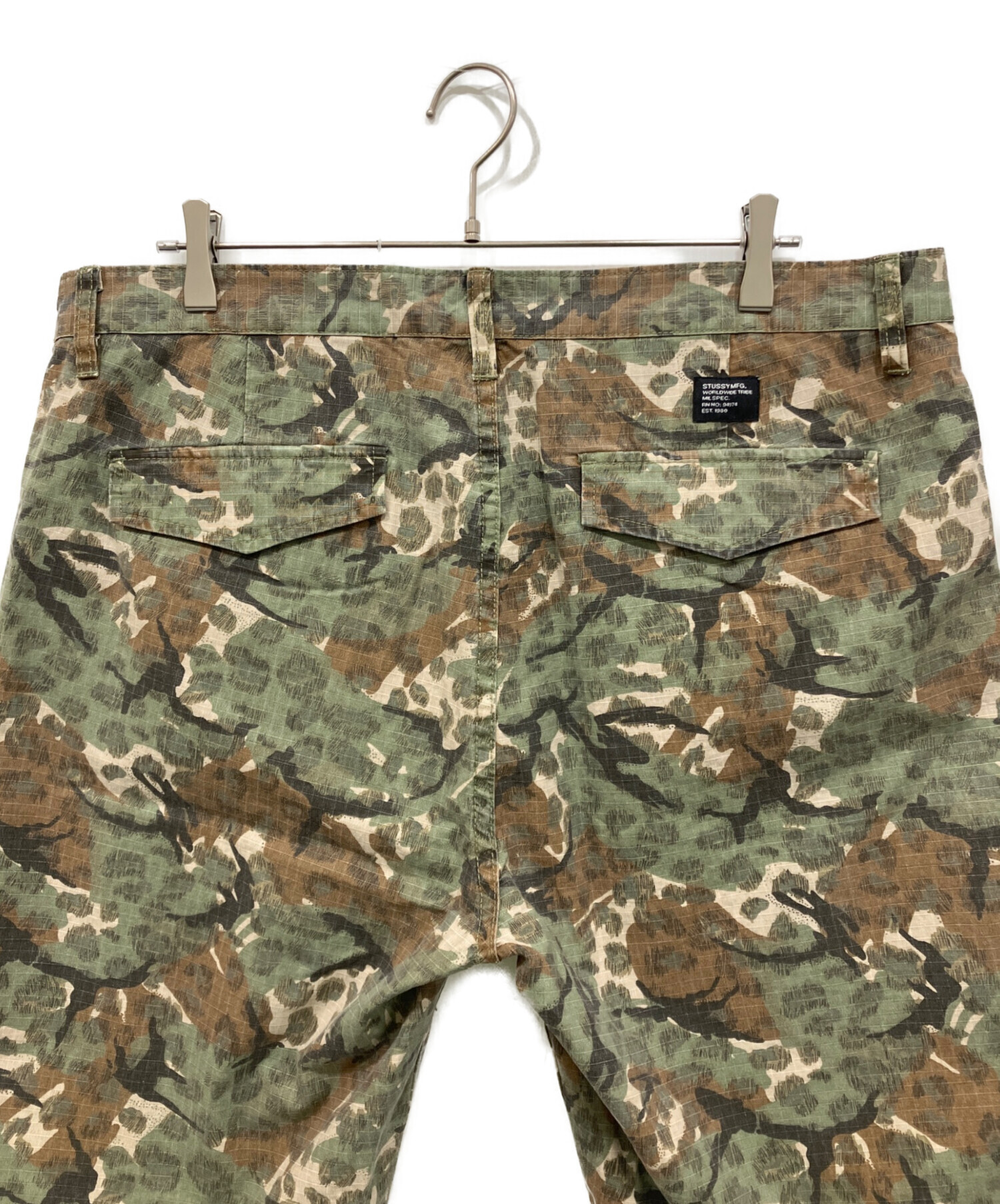 中古・古着通販】stussy (ステューシー) RIPSTOP CAMO POCKET SHORT