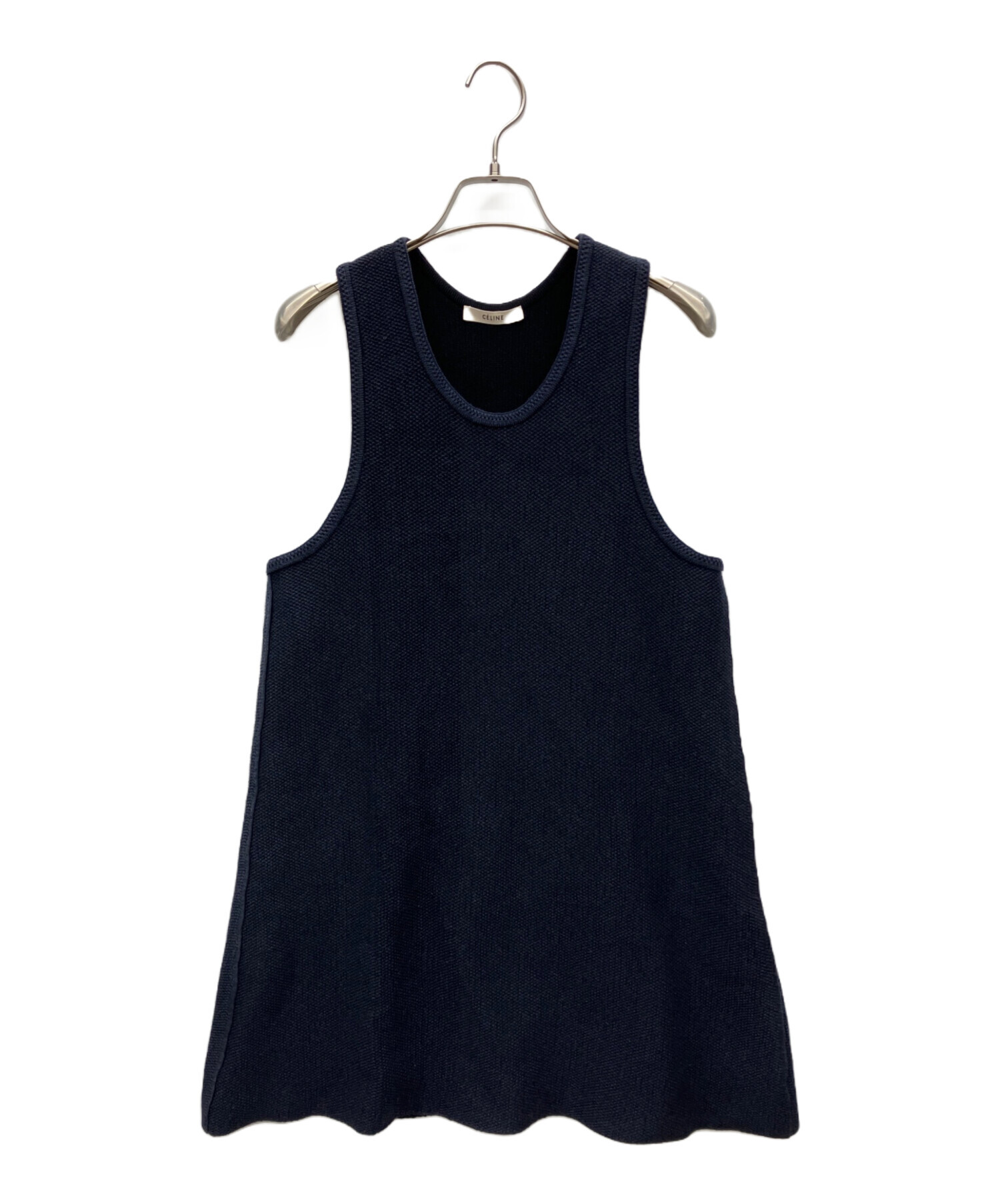 中古・古着通販】CELINE (セリーヌ) ミニドレス ネイビー サイズ:S
