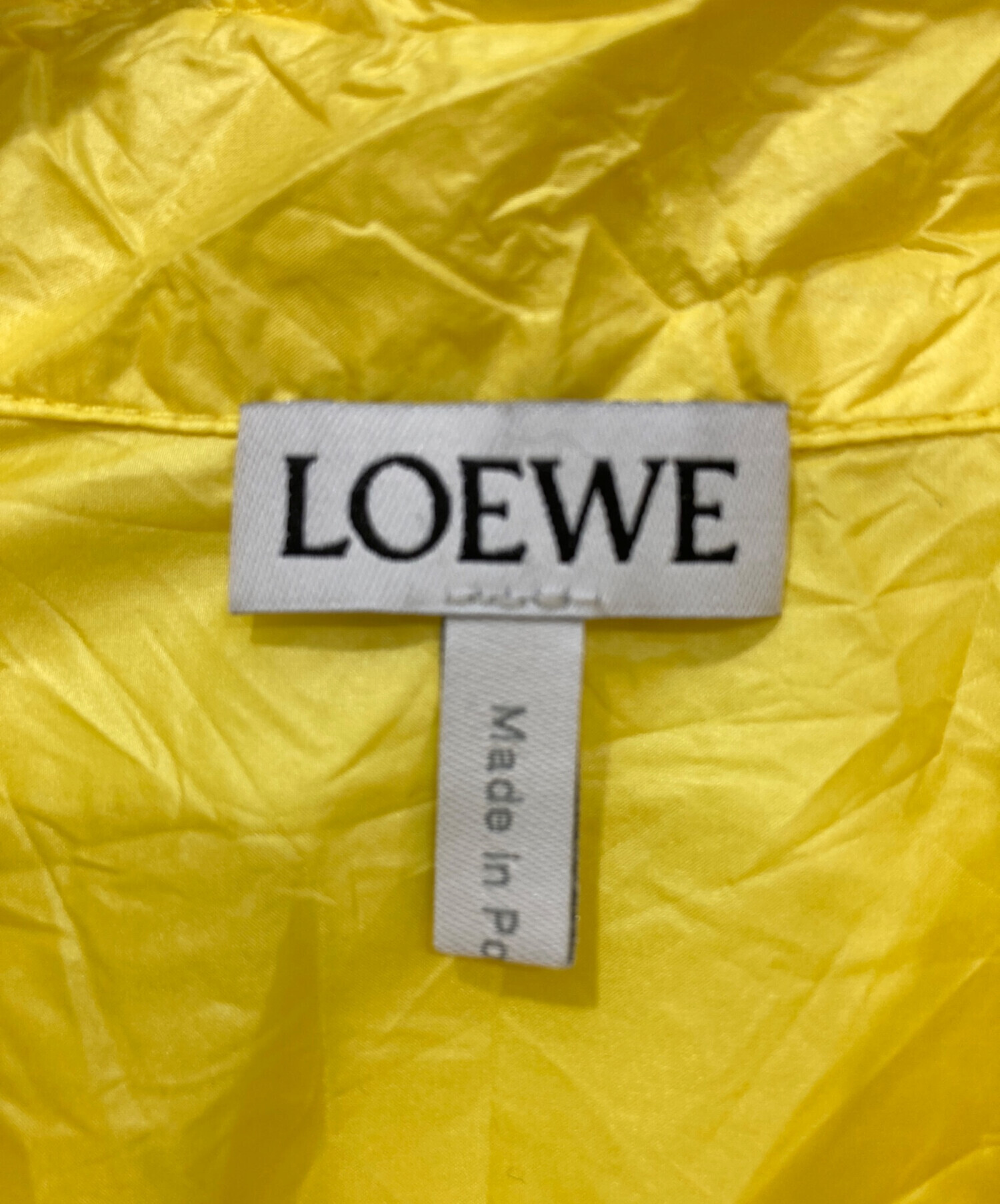 中古・古着通販】LOEWE (ロエベ) Crinkled-Nylon Shirt/クリンクルド