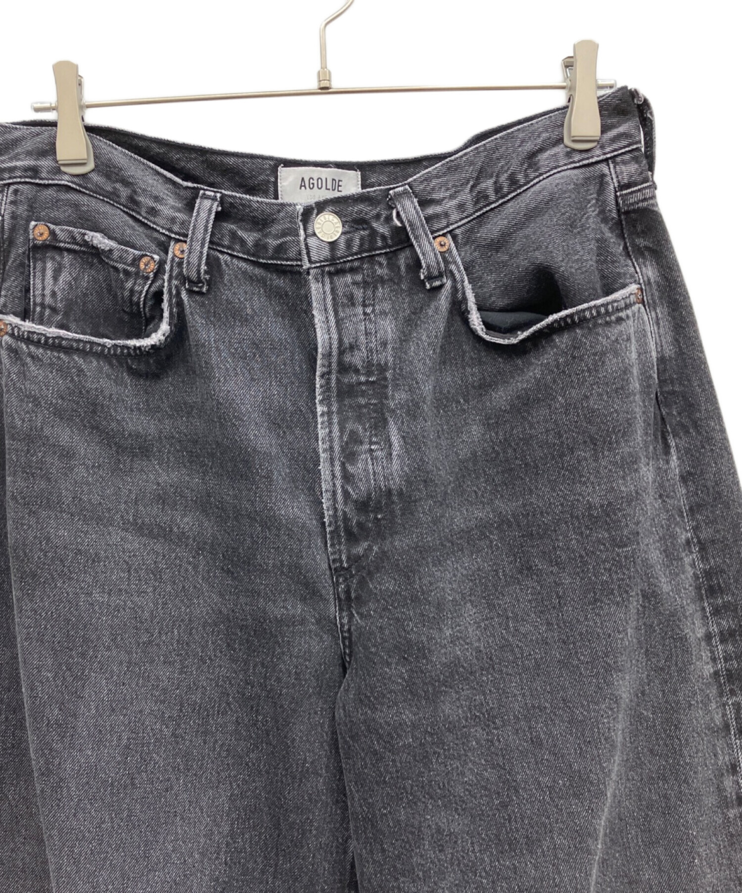 中古・古着通販】AGOLDE (エーゴールドイー) デニムパンツ ブラック