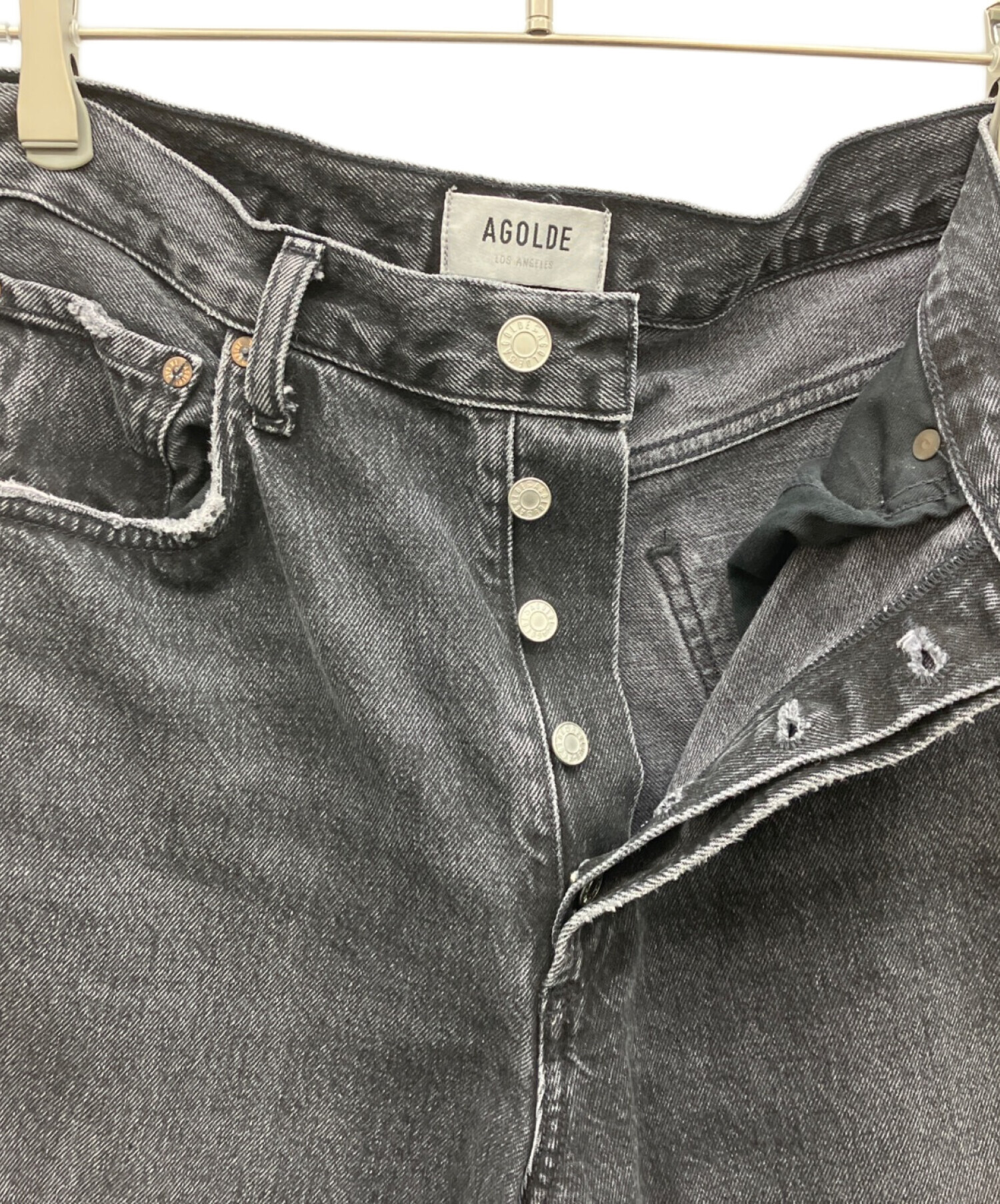 中古・古着通販】AGOLDE (エーゴールドイー) デニムパンツ ブラック