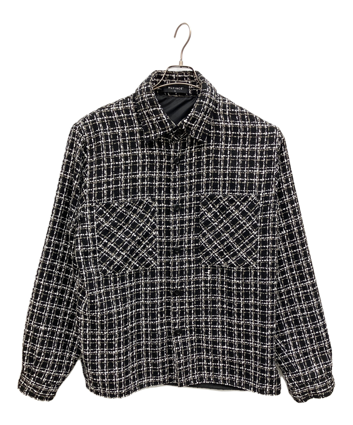 中古・古着通販】MLVINCE (メルヴィンス) ツイードシャツジャケット