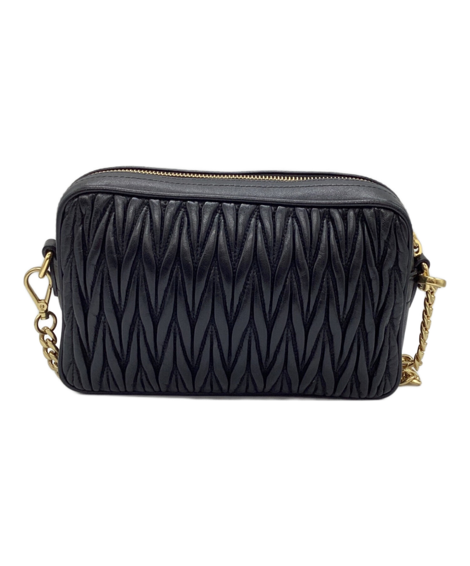 中古・古着通販】MIU MIU (ミュウミュウ) ショルダーバッグ ブラック