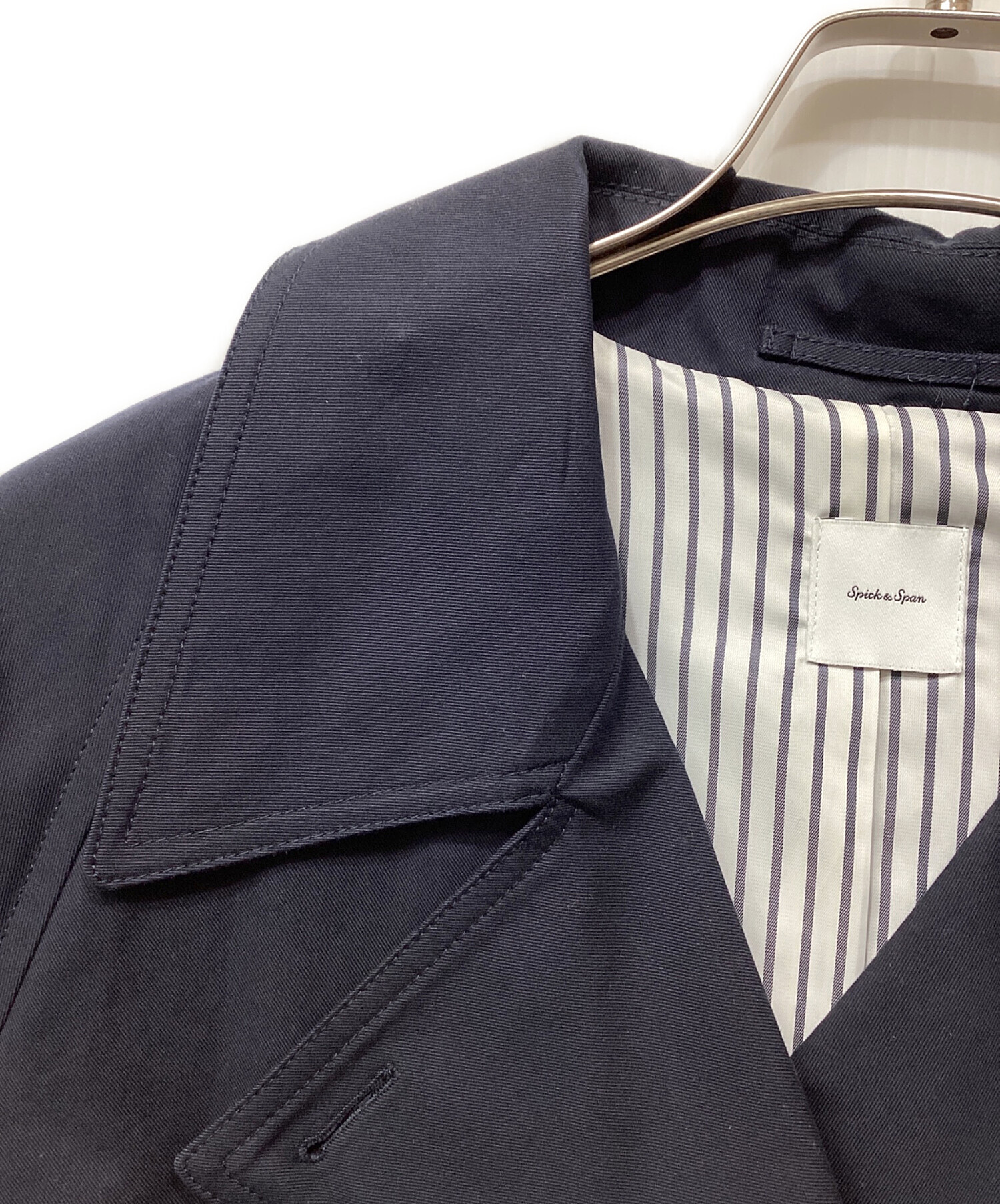 【美品】Spick & Span ツイルコットンオーバートレンチ 36 Spick & Span（スピックアンドスパン）の「ツイルコットンオーバー