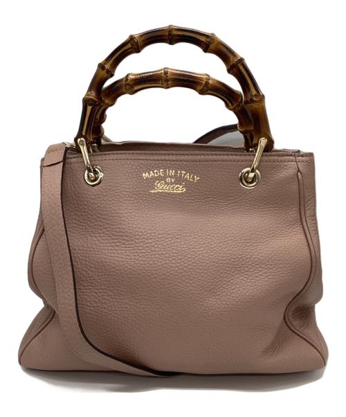 中古・古着通販】GUCCI (グッチ) バンブー 2WAYバッグ ショルダー 