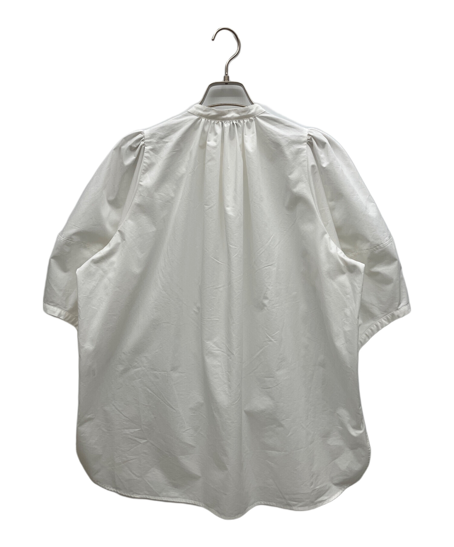 中古・古着通販】HYKE (ハイク) T/C BALLOON SLEEVE BLOUSE ホワイト