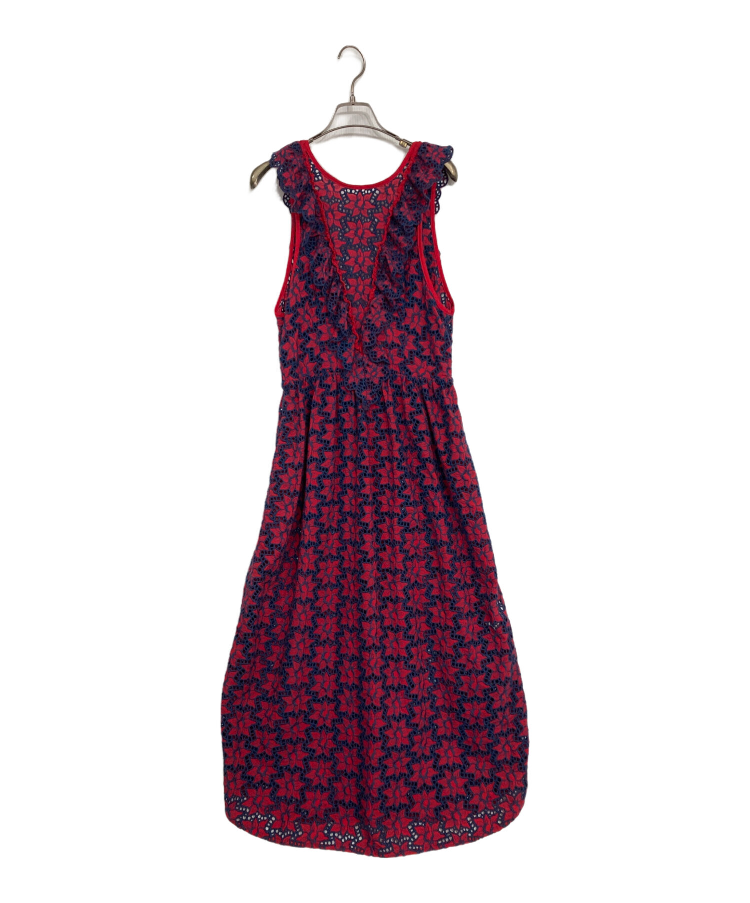 試着のみ　タグあり　完売品 maturely ロマンスレース ロング　ワンピース 中古・古着通販】maturely (マチュアリー) Romance Lace Dress レッド