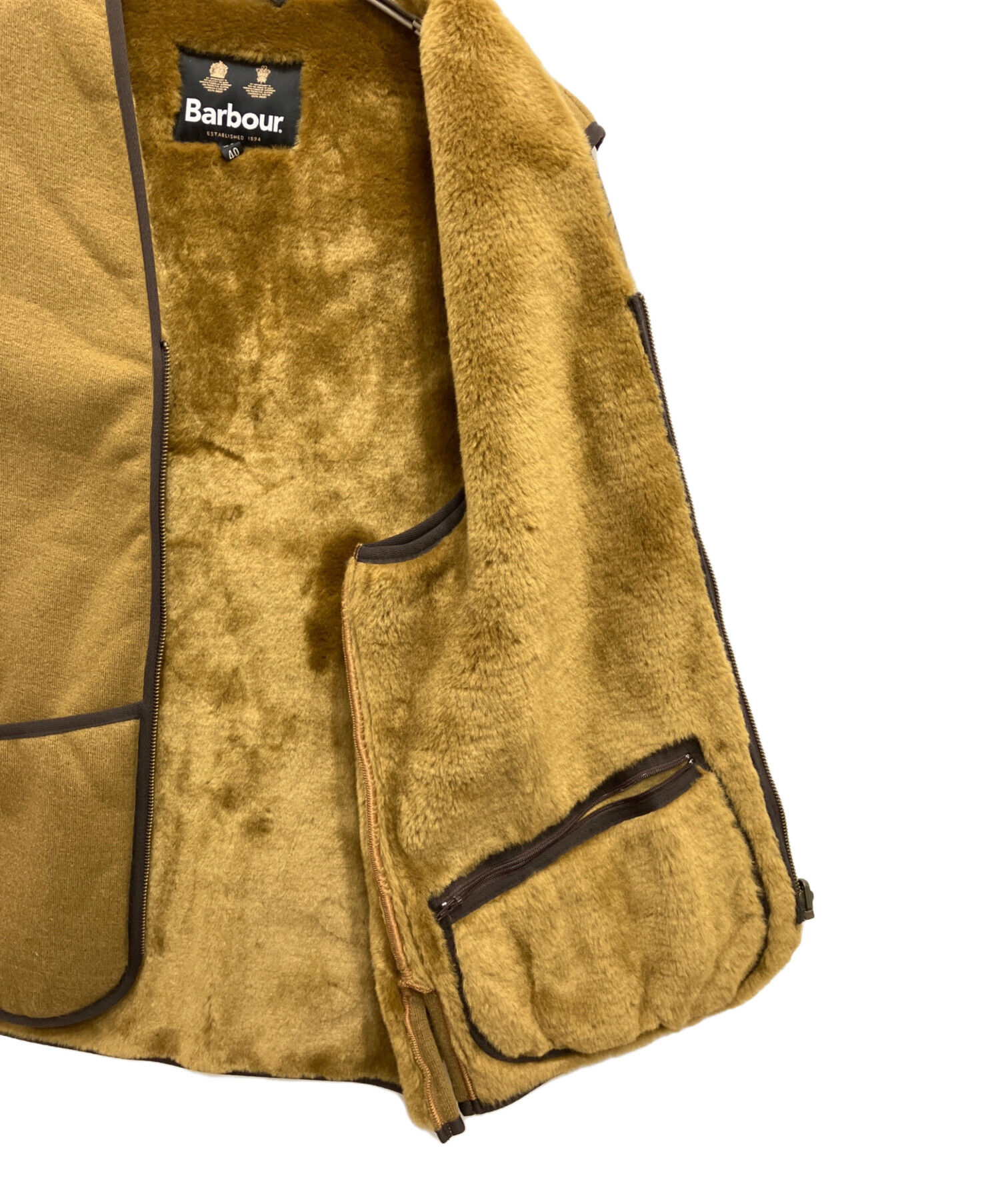 中古・古着通販】Barbour (バブアー) フロントジップ ファー ライナー 