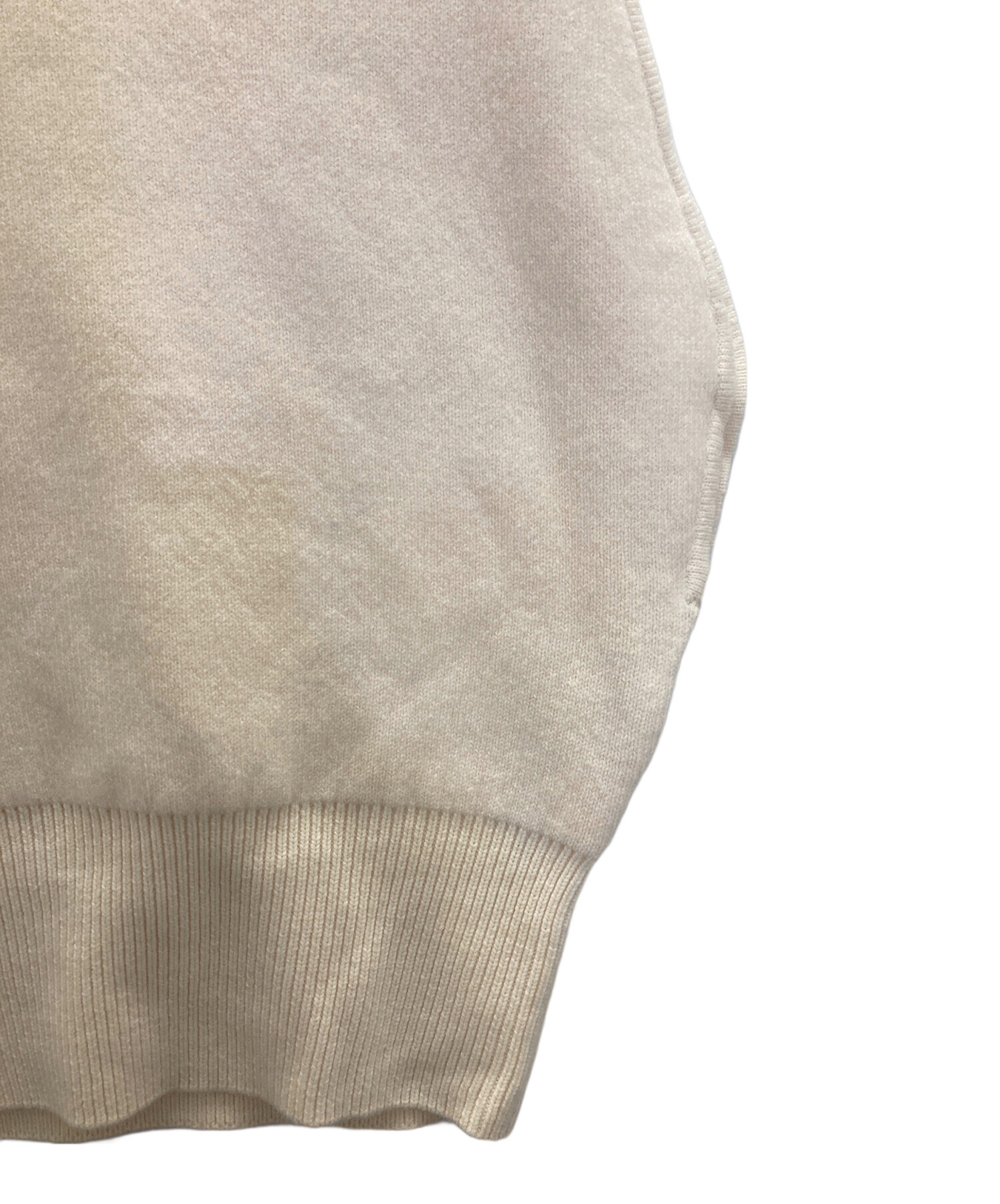 Heve ヘイヴ　 ハイネックニットベスト　アイボリー 中古・古着通販】Heve (ヘイヴ) ハイネックニットベスト