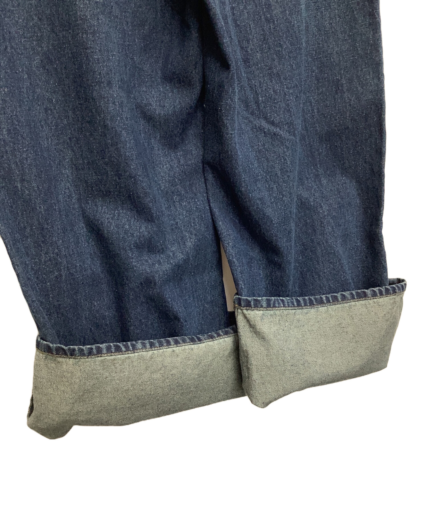 中古・古着通販】JEANASIS (ジーナシス) タックデニムワイドパンツ