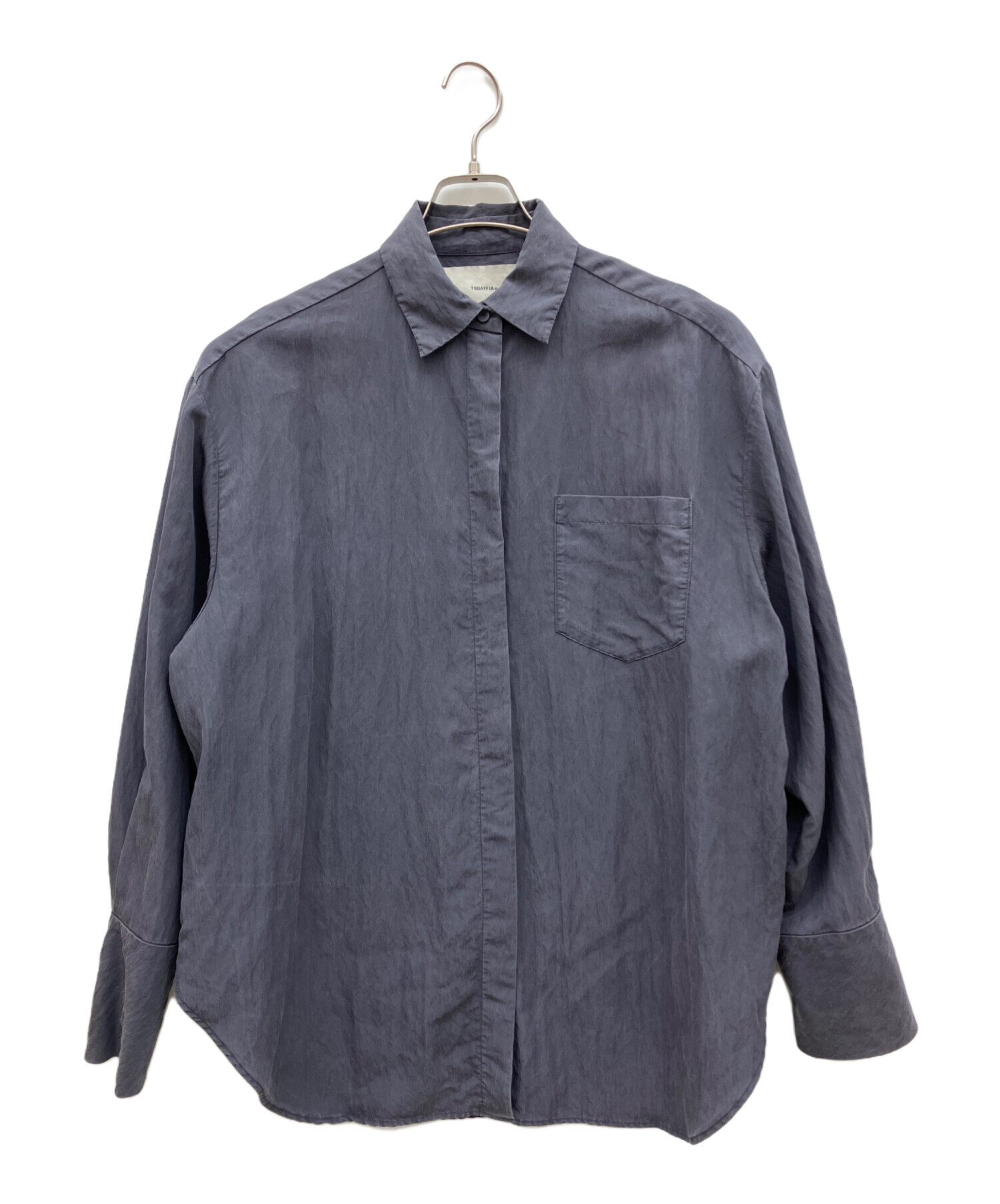 中古・古着通販】TODAYFUL (トゥデイフル) Silky Pocket Shirts グレー