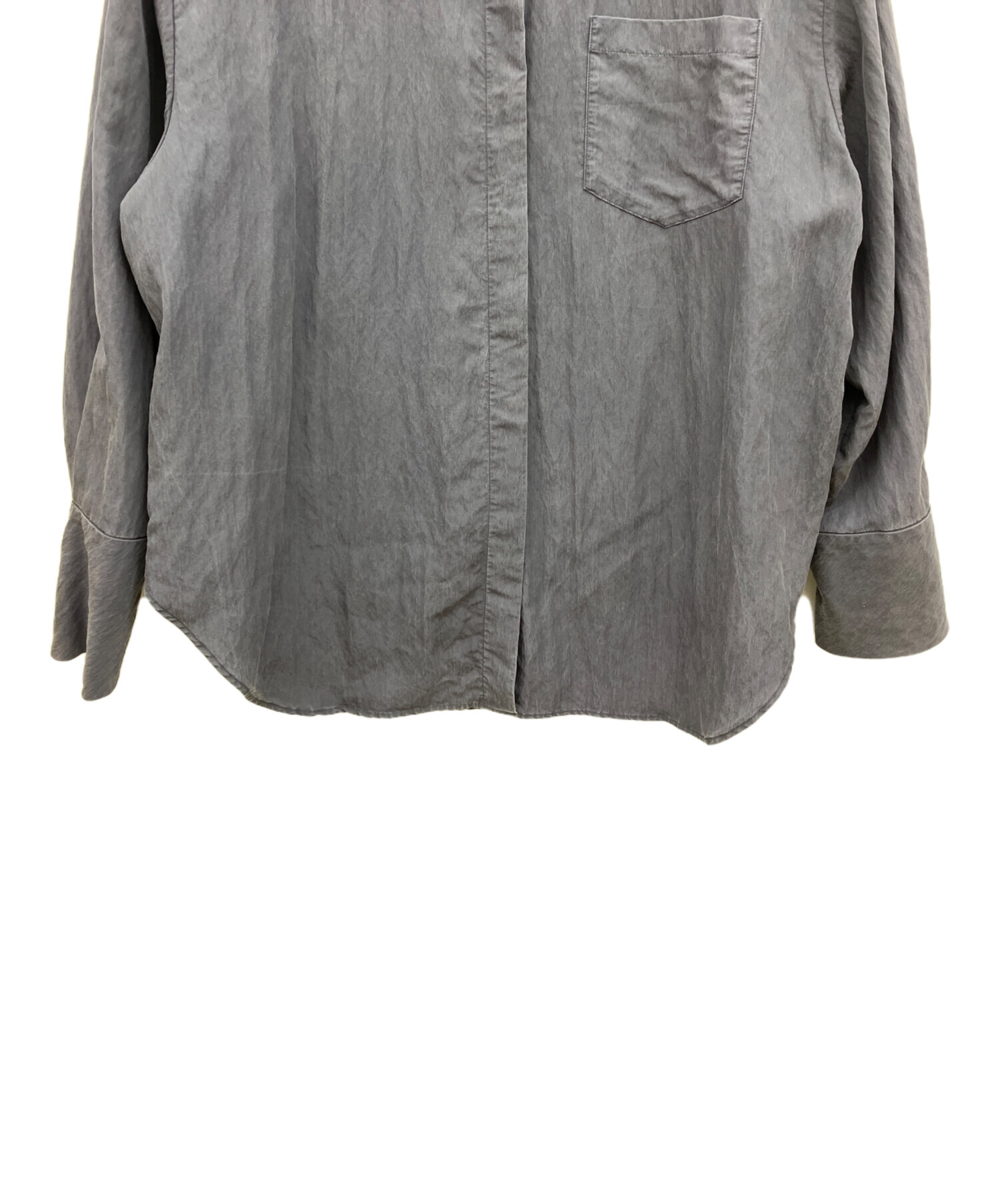 中古・古着通販】TODAYFUL (トゥデイフル) Silky Pocket Shirts グレー