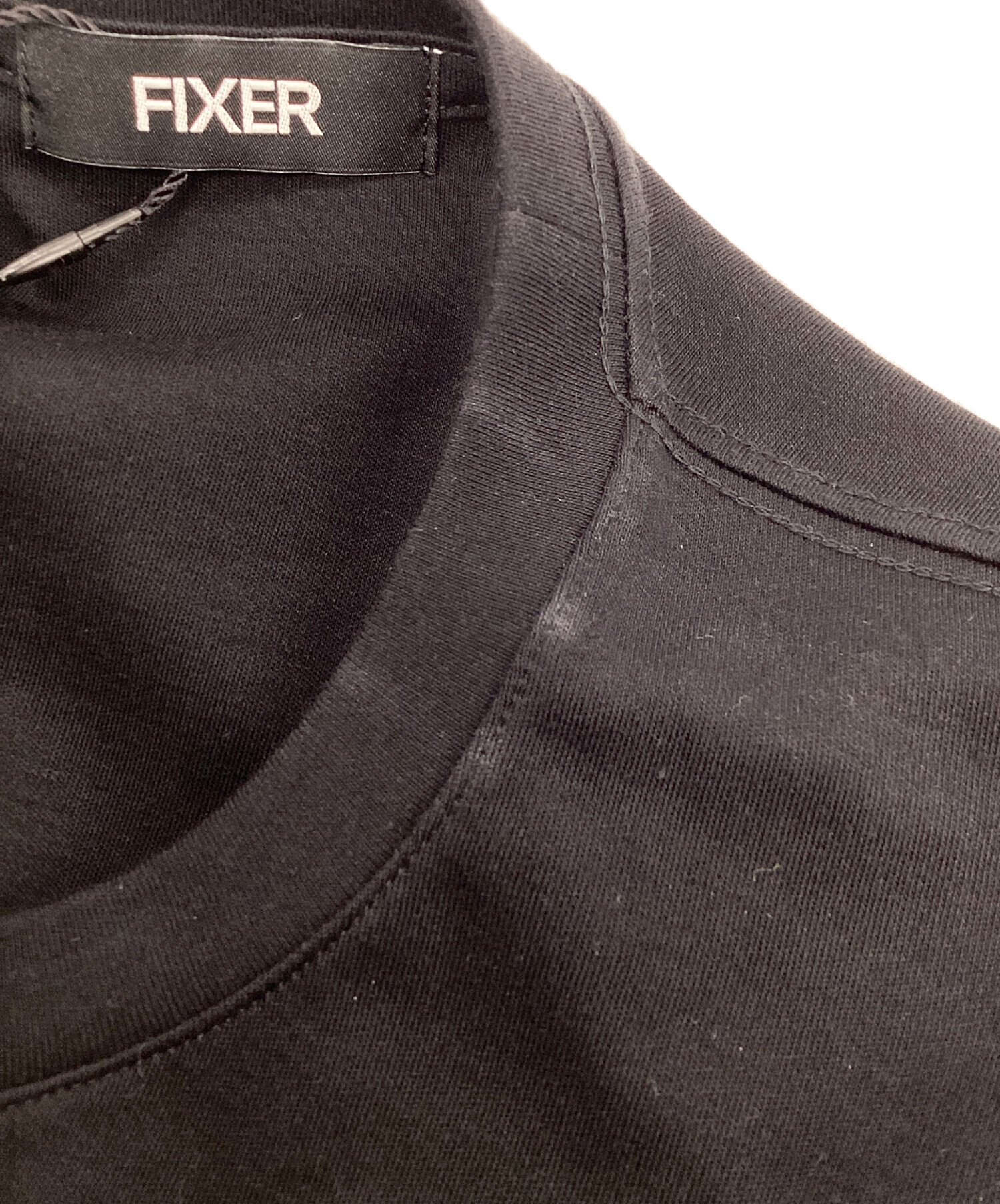 中古・古着通販】FIXER (フィクサー) Reverse Print Crew Neck T-shirt 