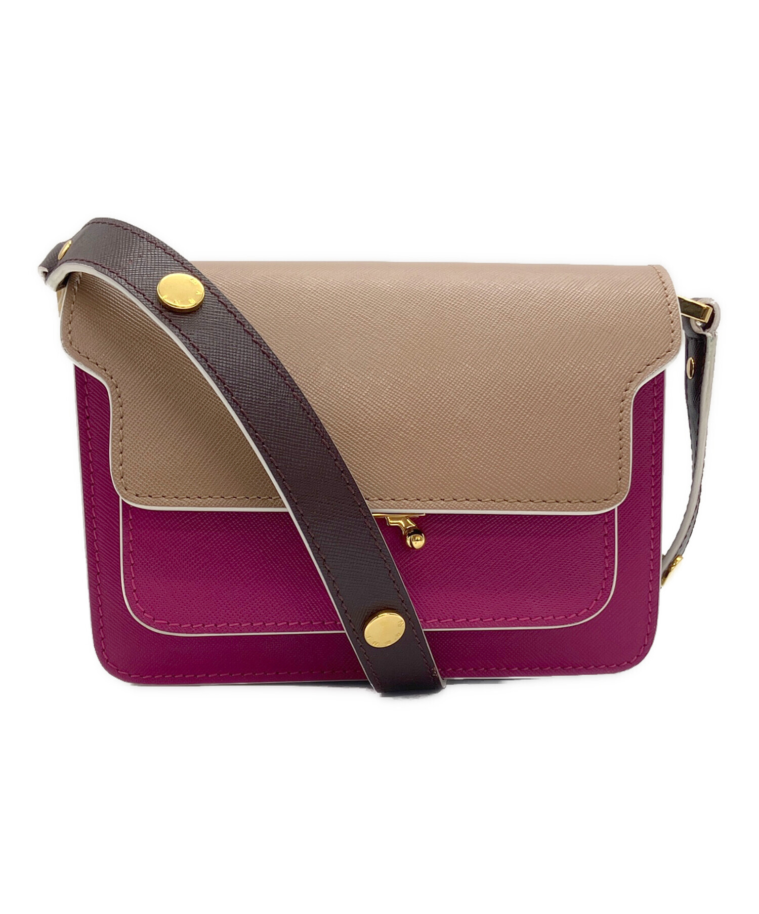 中古・古着通販】MARNI (マルニ) Mini Trunk Shoulder Bag ベージュ