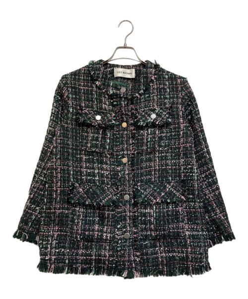 中古・古着通販】Lily Brown (リリーブラウン) フリンジツイードノー