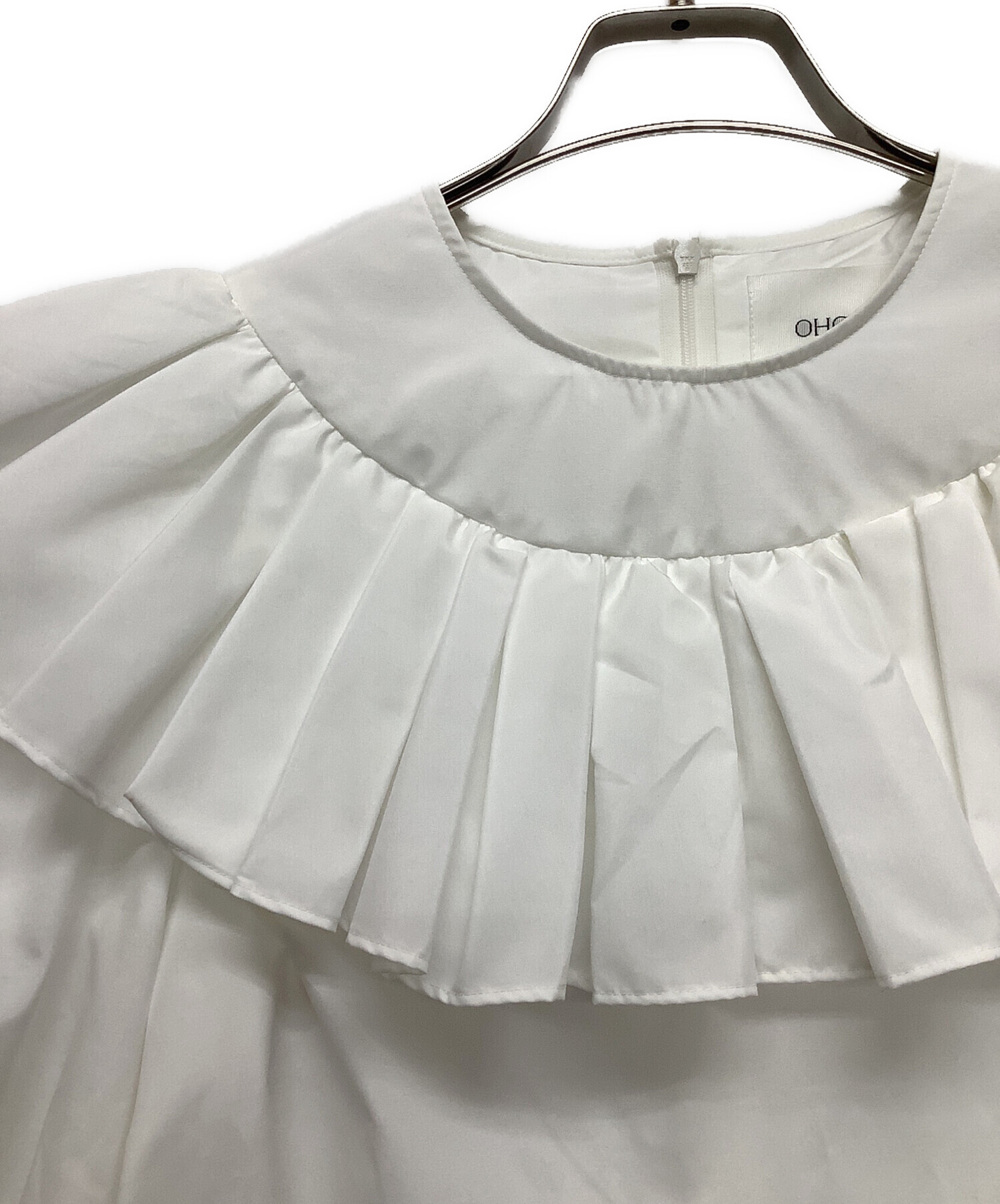 中古・古着通販】OHGA (オオガ) ピエロブラウス ホワイト サイズ:FREE