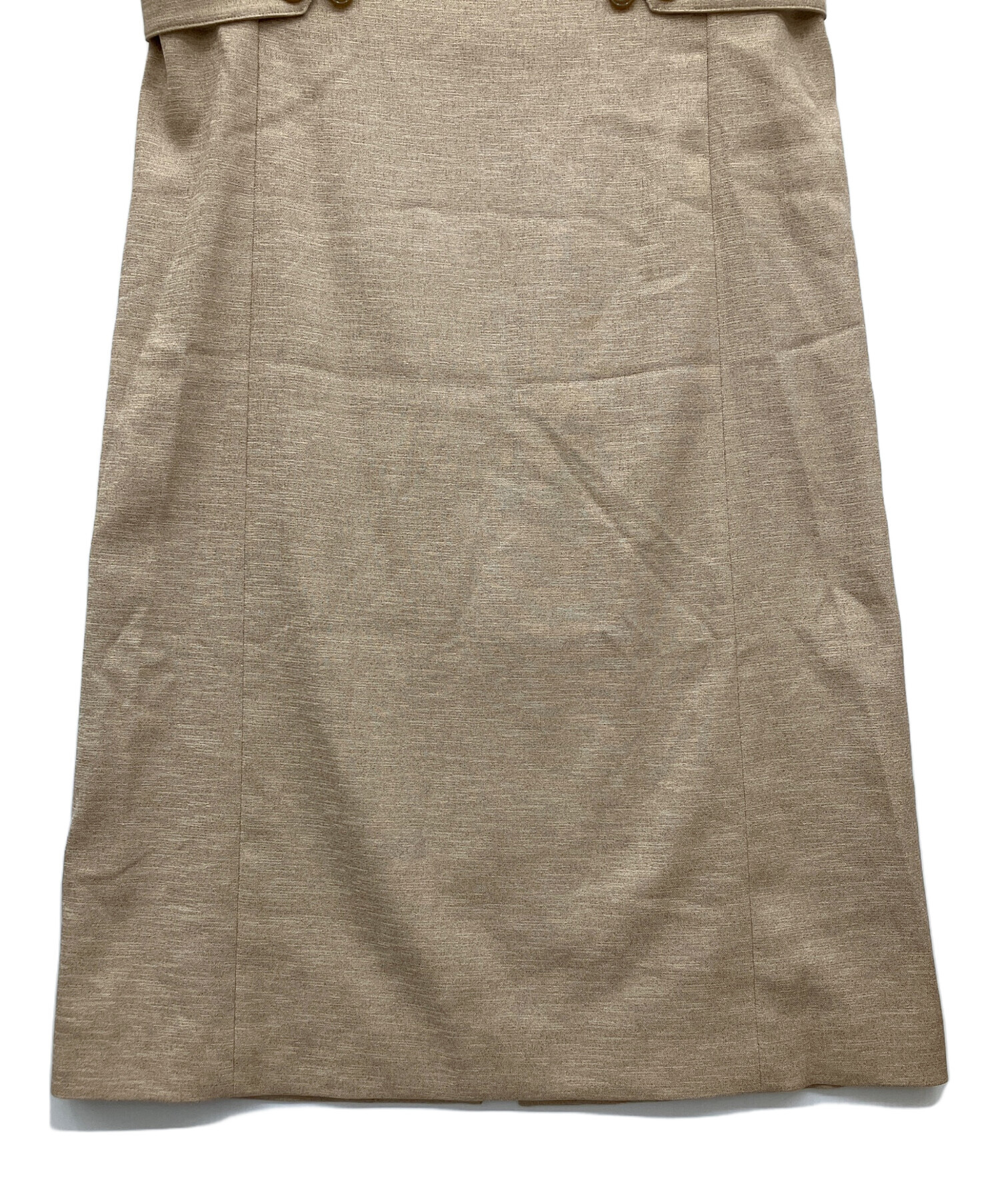 ノースリーブ ワンピース ベージュ中古 中古・古着通販】NOLLEY'S (ノーリーズ) ジャンパージレワンピ