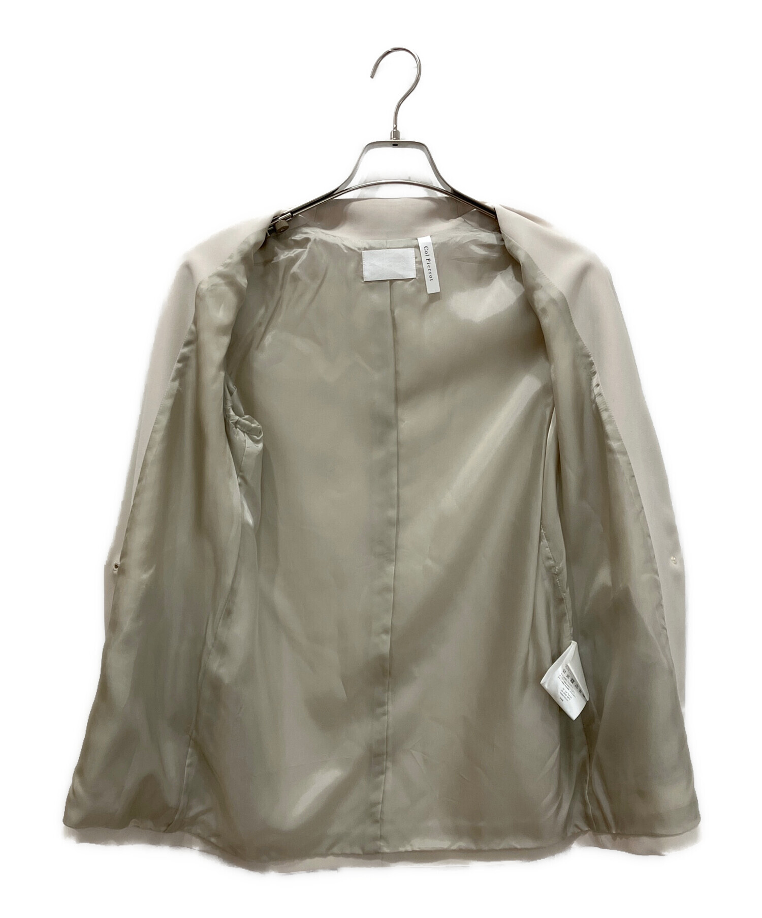 中古・古着通販】Col Pierrot (コルピエロ) サテンコンビジャケット