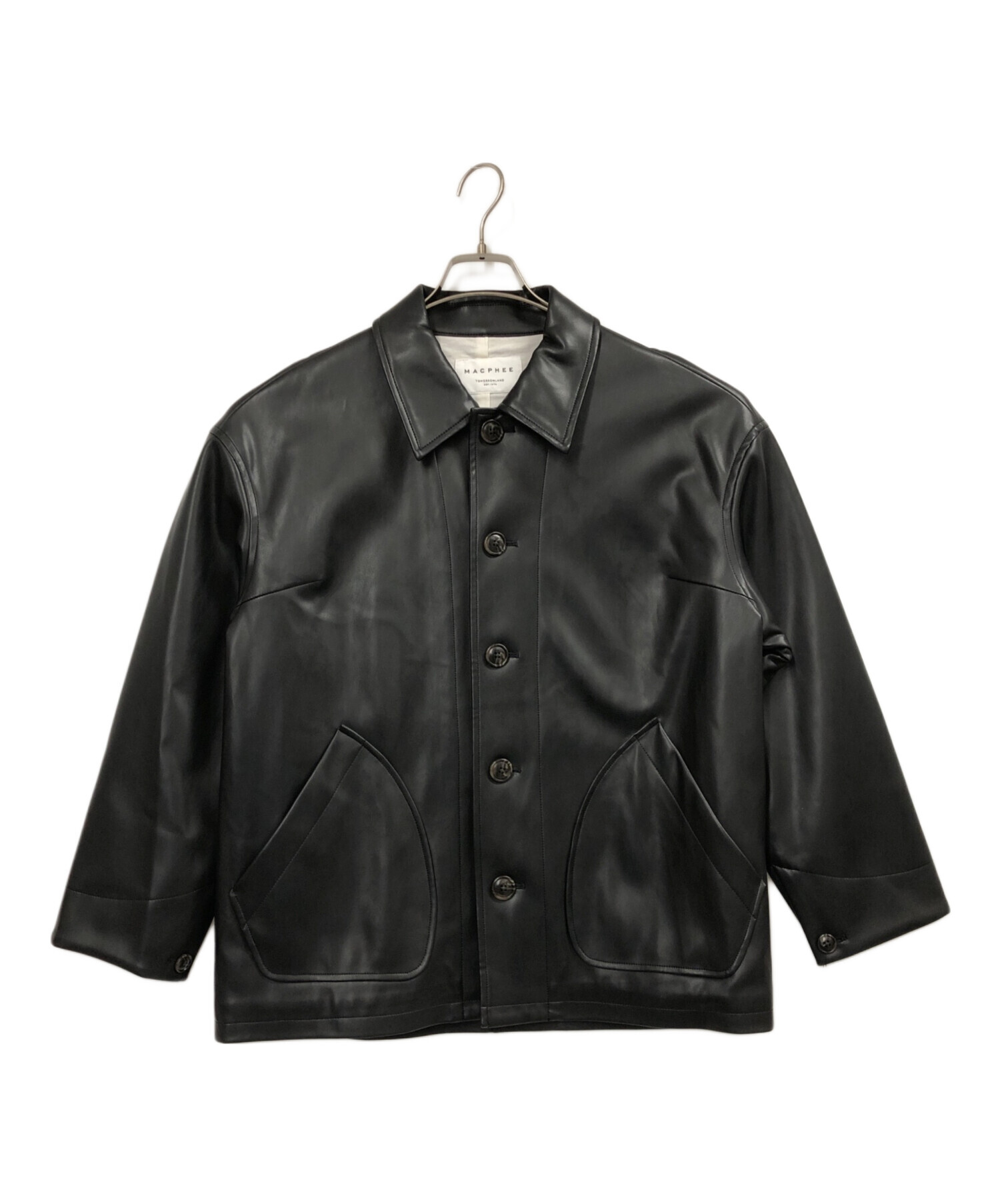 中古・古着通販】MACPHEE (マカフィー) レザーライク カバーオール