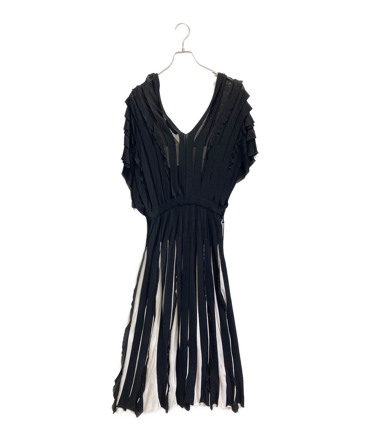 イタリア製☆ヴァレンティノ☆ニットドレス 中古・古着通販】VALENTINO (ヴァレンティノ) プリーツニットドレス
