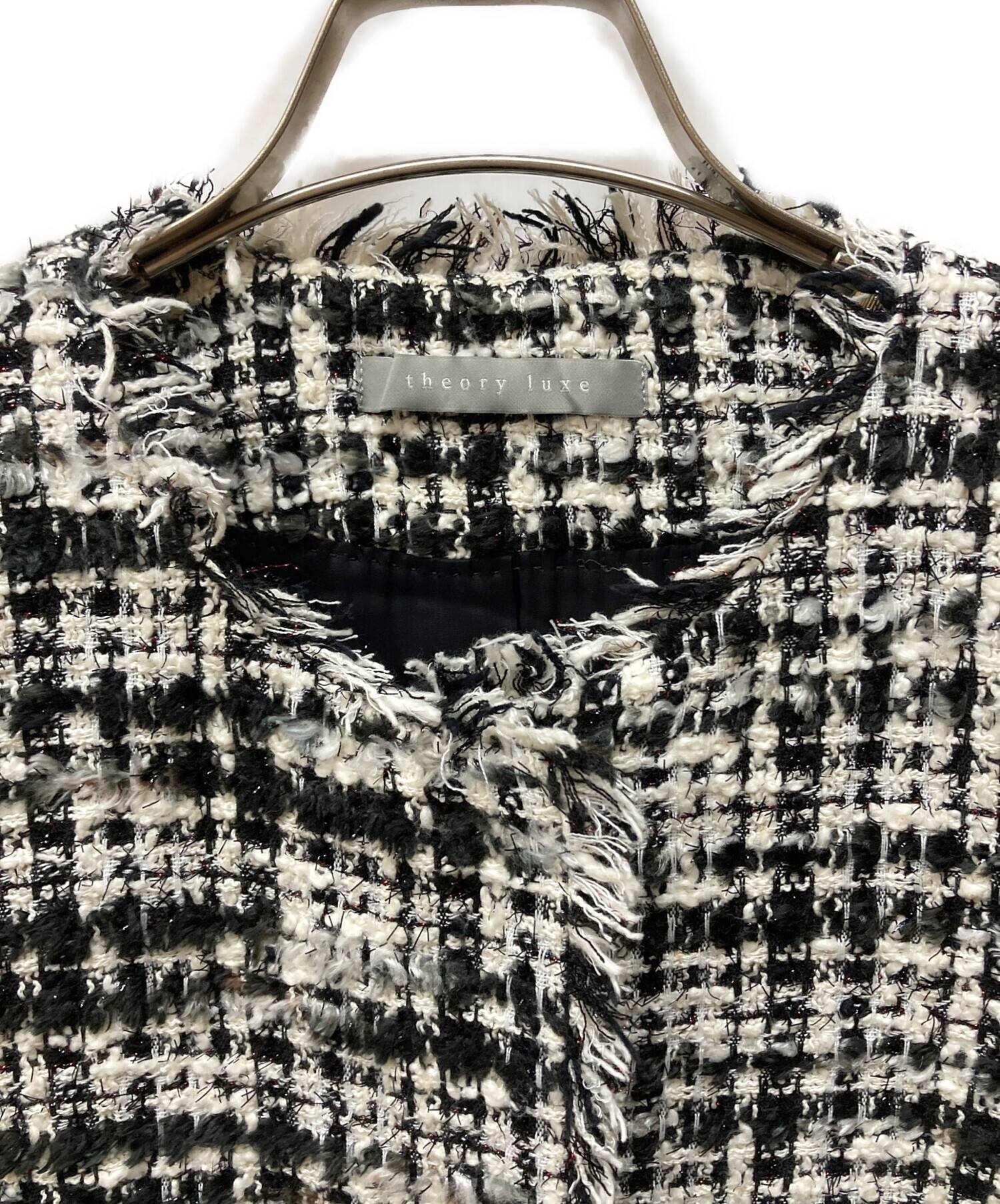 セオリーリュクス ツイード　コート　サイズ38 中古・古着通販】theory luxe (セオリーリュクス) BODY/GLOW TWEED