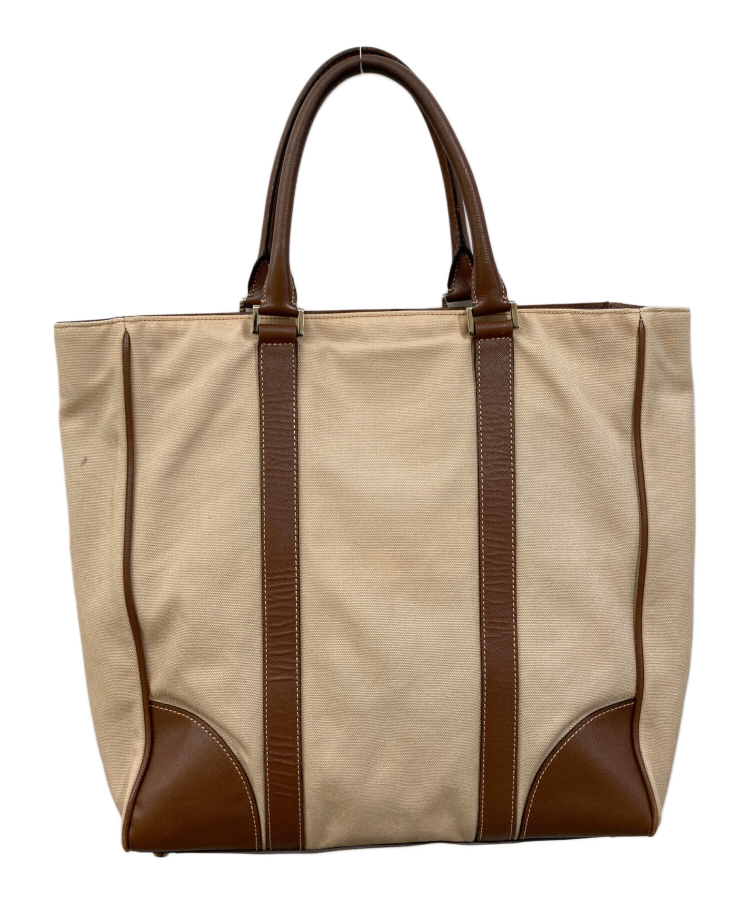 PRADA プラダ トートバッグ キャンバス ベージュ