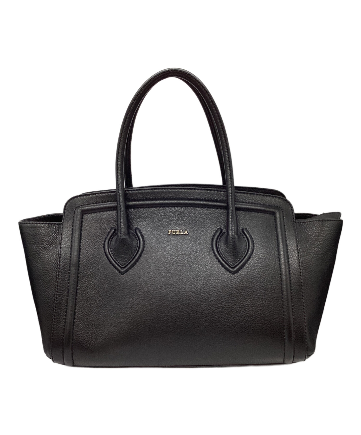 バッグ FURLA college 中古・古着通販】FURLA (フルラ) カレッジトートバッグ レザートート