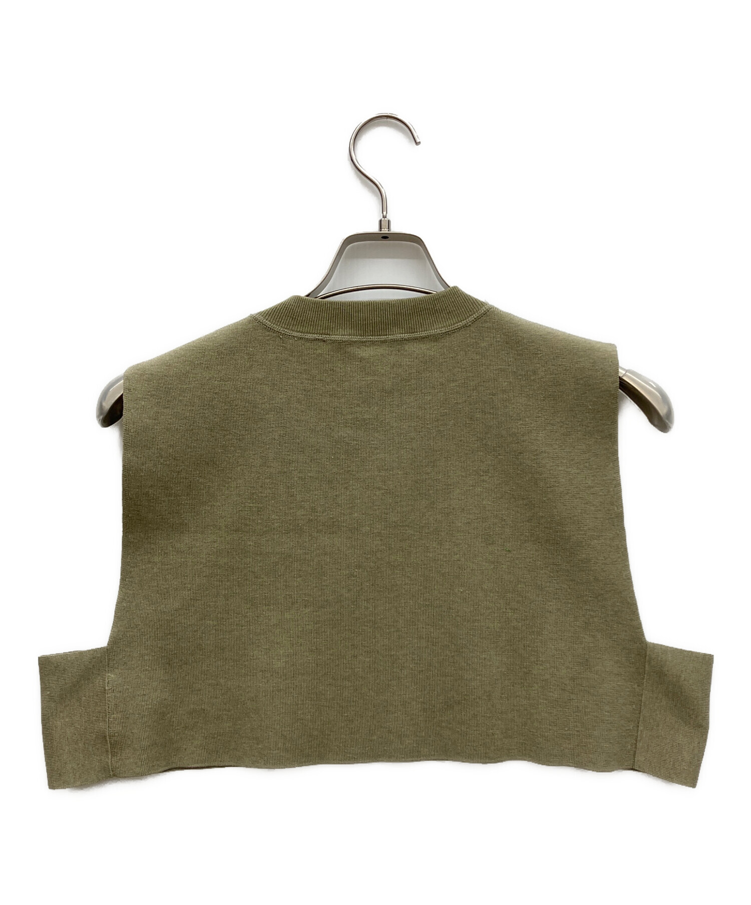 HYKE - HYKE ハイク ベスト F カーキ 【古着】【中古】 中古・古着通販】HYKE (ハイク) CREW NECK CROP TOP カーキ サイズ