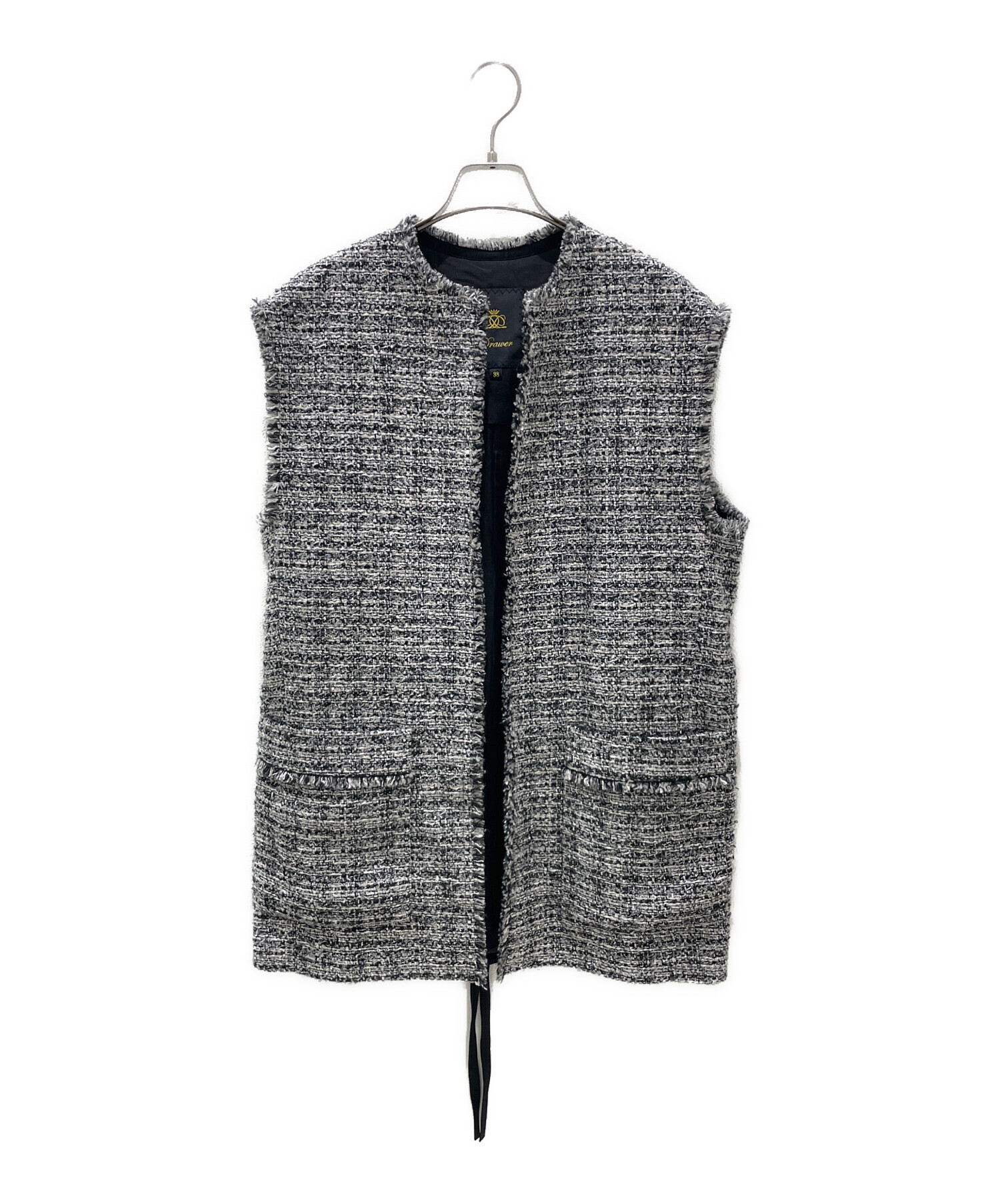 中古・古着通販】DRAWER (ドゥロワー) PRE1 ツイードノーカラー