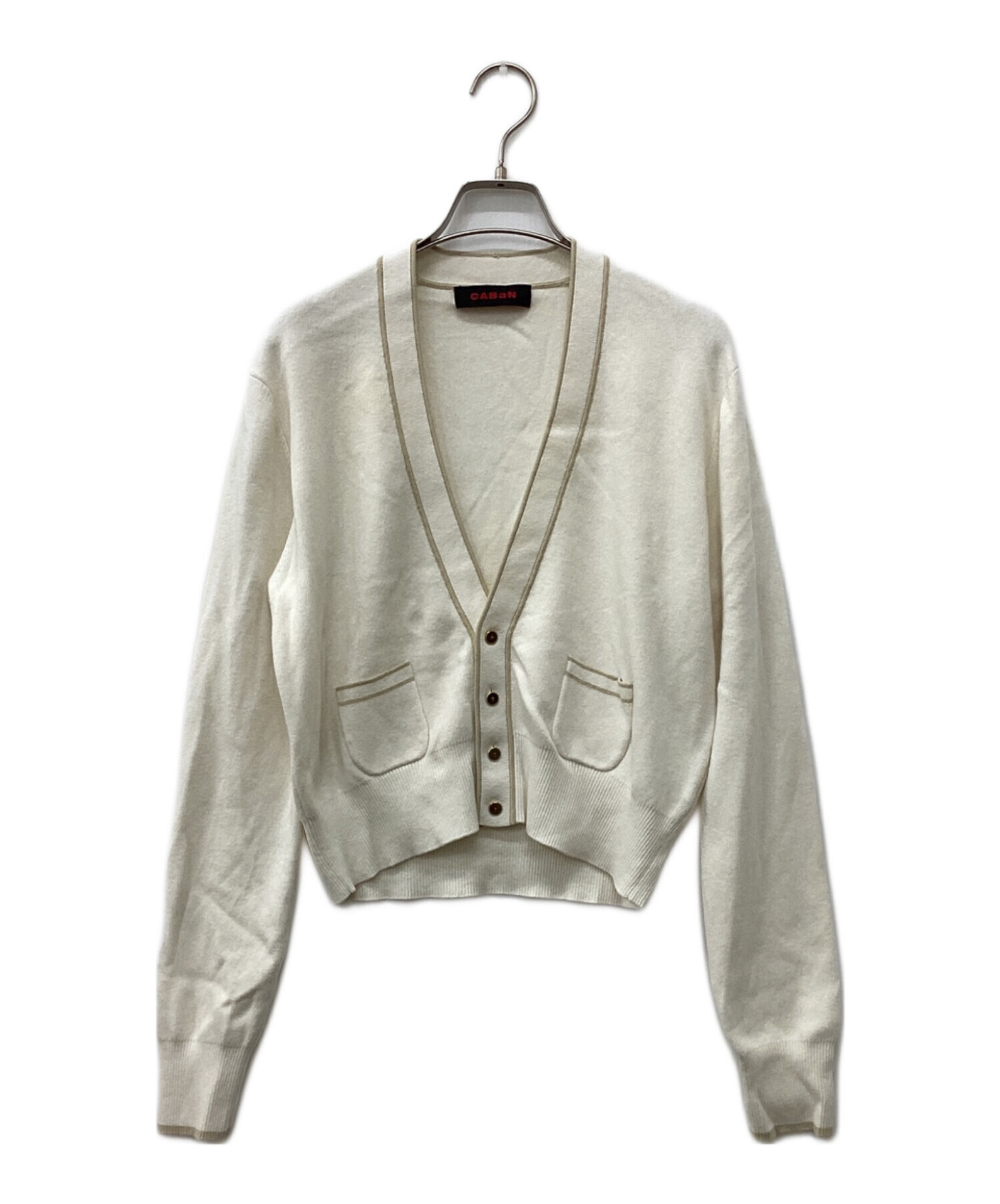 中古・古着通販】CABAN (キャバン) コットンカシミヤ パイピングV