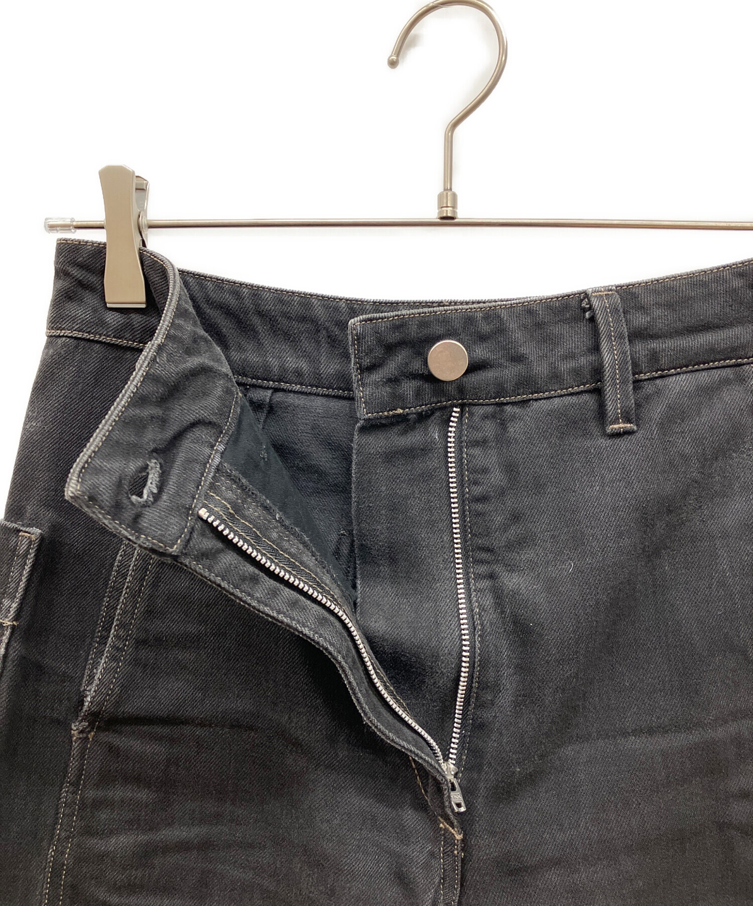 中古・古着通販】LEMAIRE (ルメール) デニムパンツ ブラック サイズ:34
