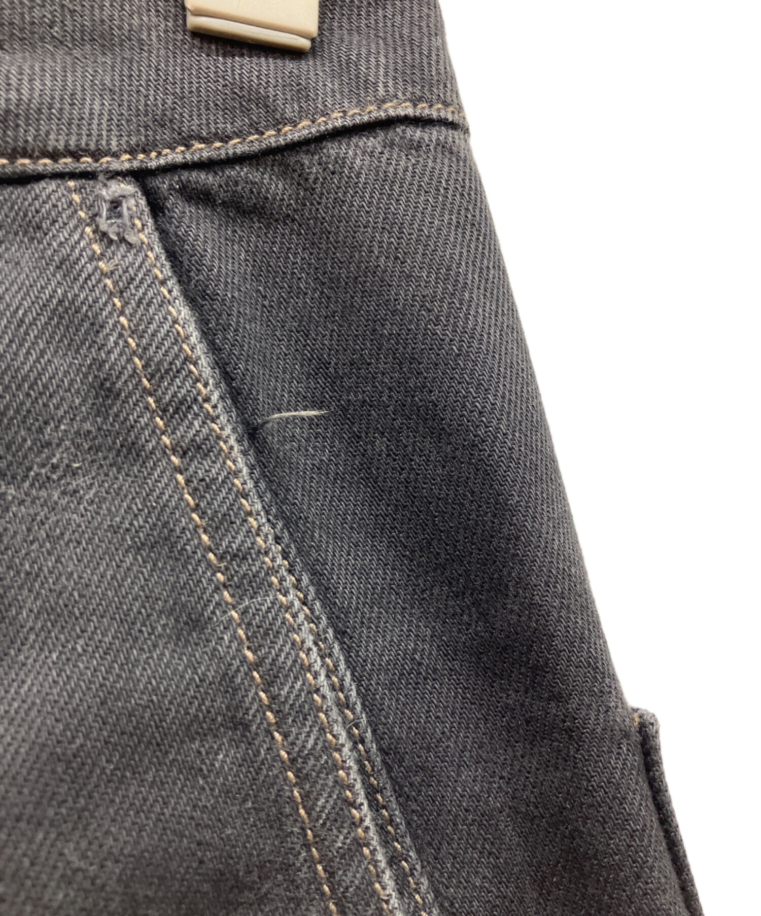 中古・古着通販】LEMAIRE (ルメール) デニムパンツ ブラック サイズ:34