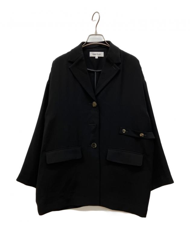 中古・古着通販】ENFOLD (エンフォルド) ワイドBOXジャケット ブラック
