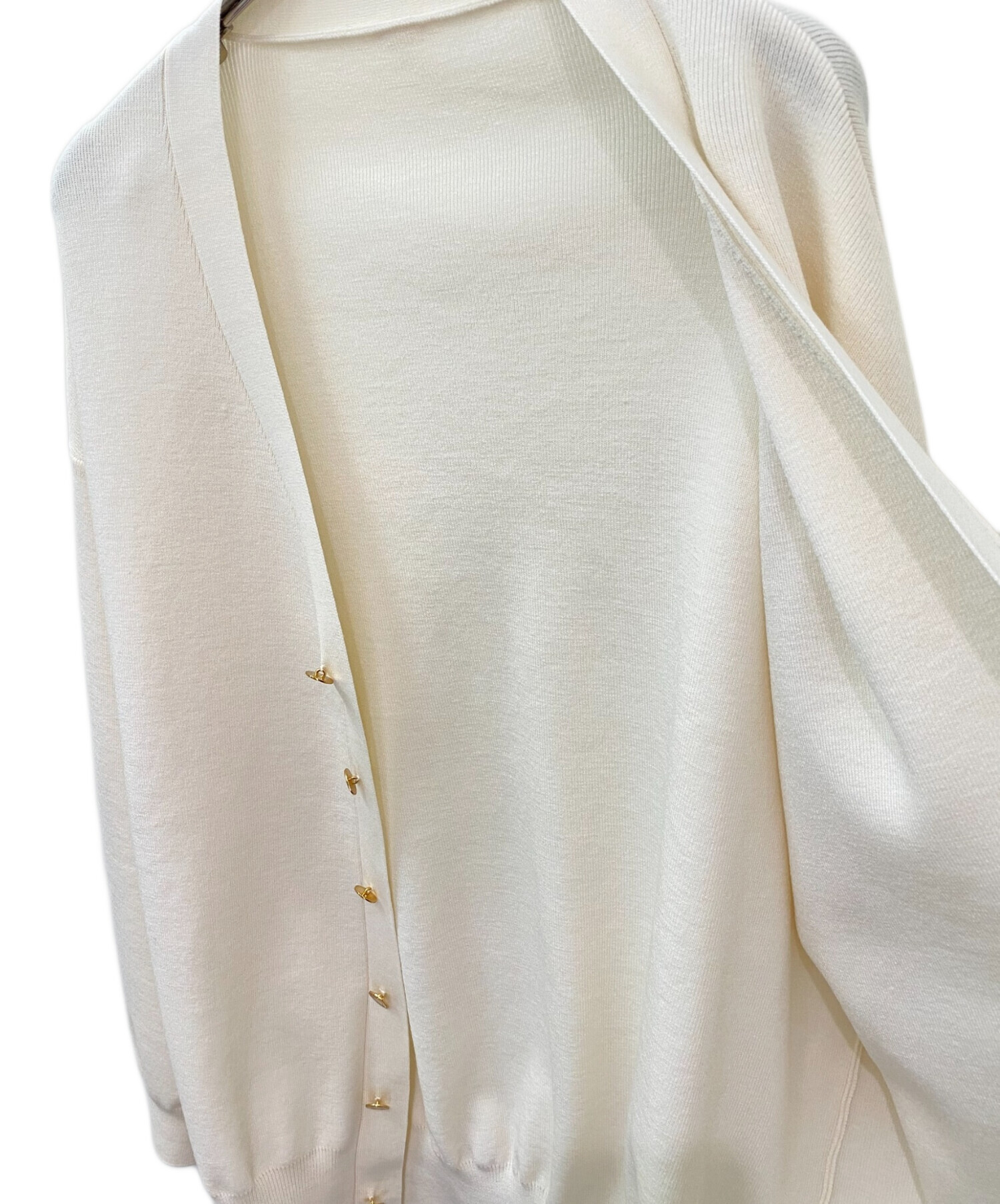 ミューズ ドゥーズィエム クラス 19SS Silk カーディガン M 白 Deuxieme Classe（ドゥーズィエムクラス）の「追加 Silk Cotton